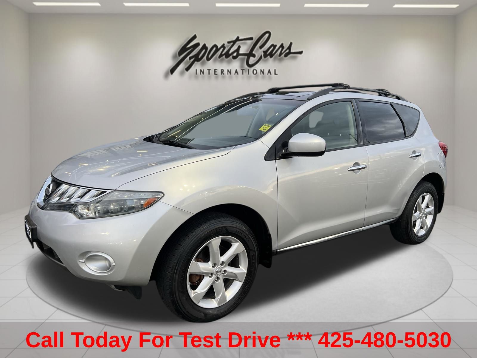 Brilliant Silver Metallic 2009 Nissan Murano SL AWD SUV / Crossover All-Wheel Drive Continuously Variable Transmission