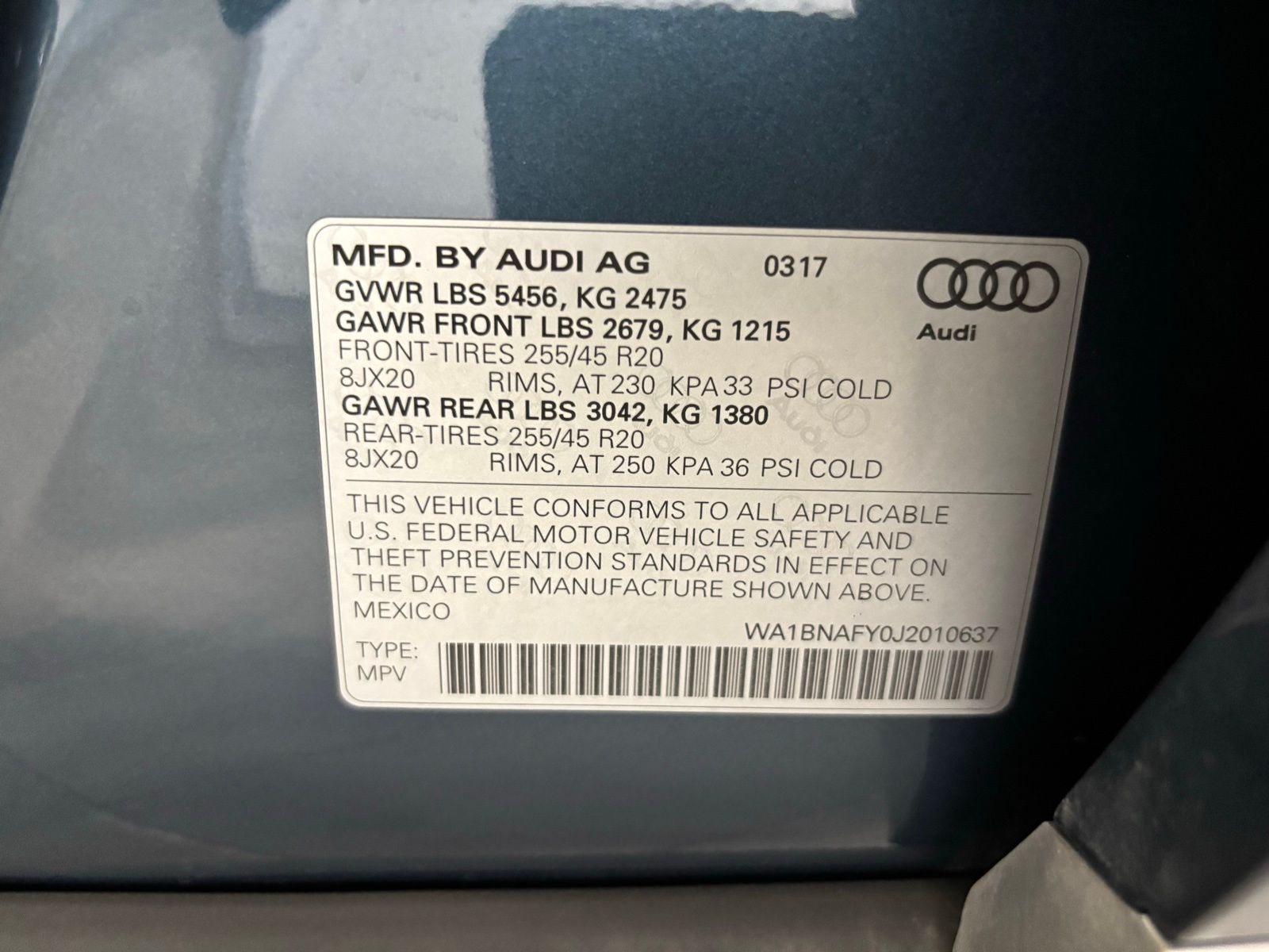 Used Car 2018 Audi Q5  2.0t Premium Plus For Sale Under $20,000 In Austin, Texas