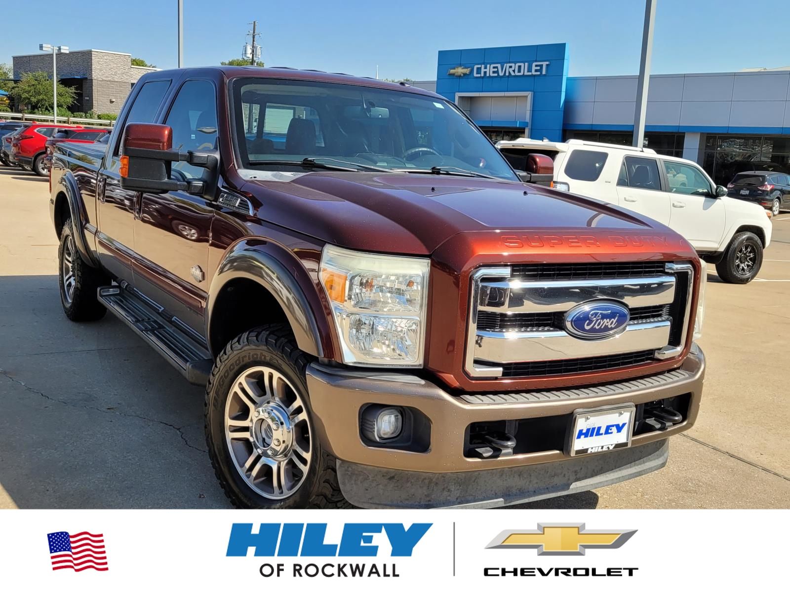 Red (Bronze Fire Metallic) 2016 Ford F-250 Super Duty Pickup Truck Four-Wheel Drive 6-Speed Automatic Overdrive