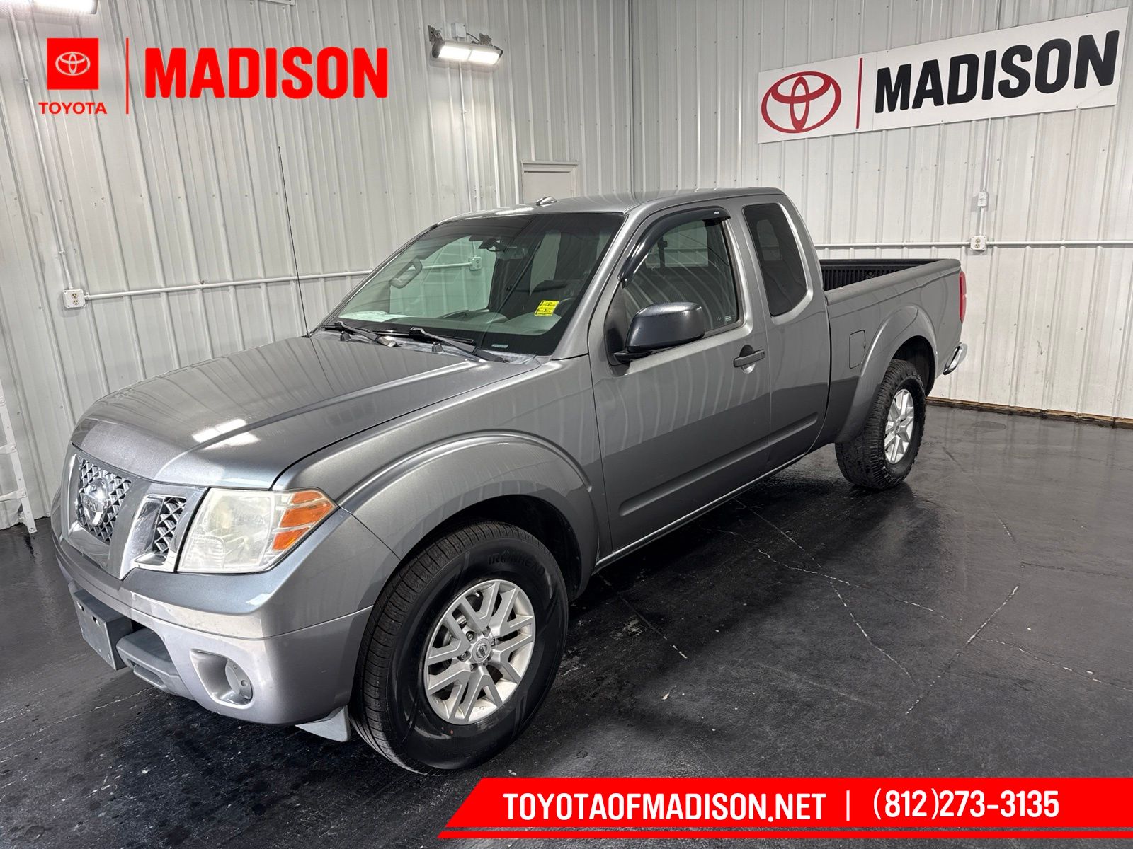Gray (Gun Metallic) 2016 Nissan Frontier Pickup Truck 4X2 5-Speed Automatic Overdrive