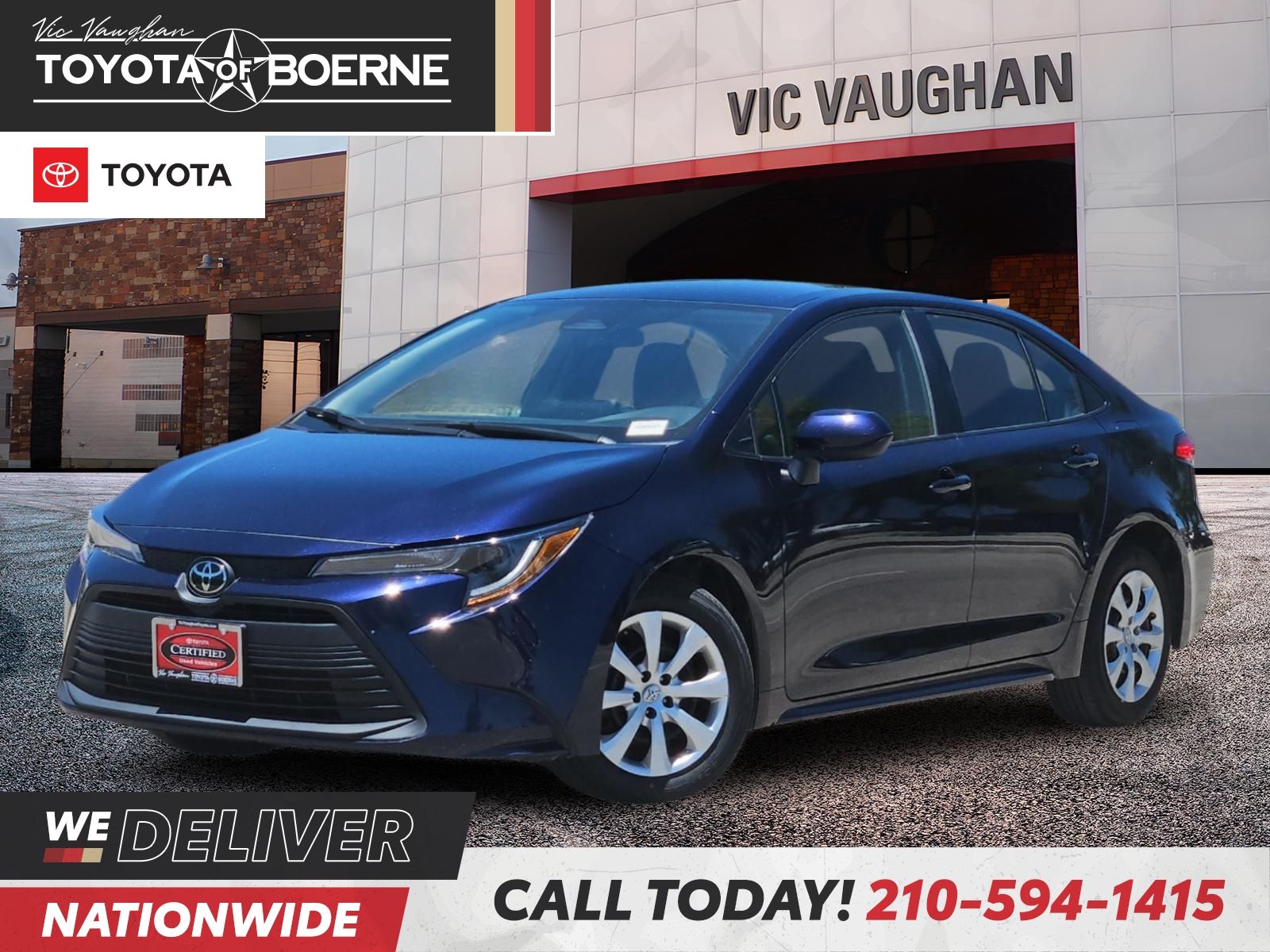 Blue 2024 Toyota Corolla Sedan Front-Wheel Drive Continuously Variable Transmission