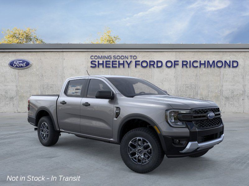 Gray 2026 Ford Ranger XLT SuperCrew 4WD Pickup Truck Four-Wheel Drive Automatic