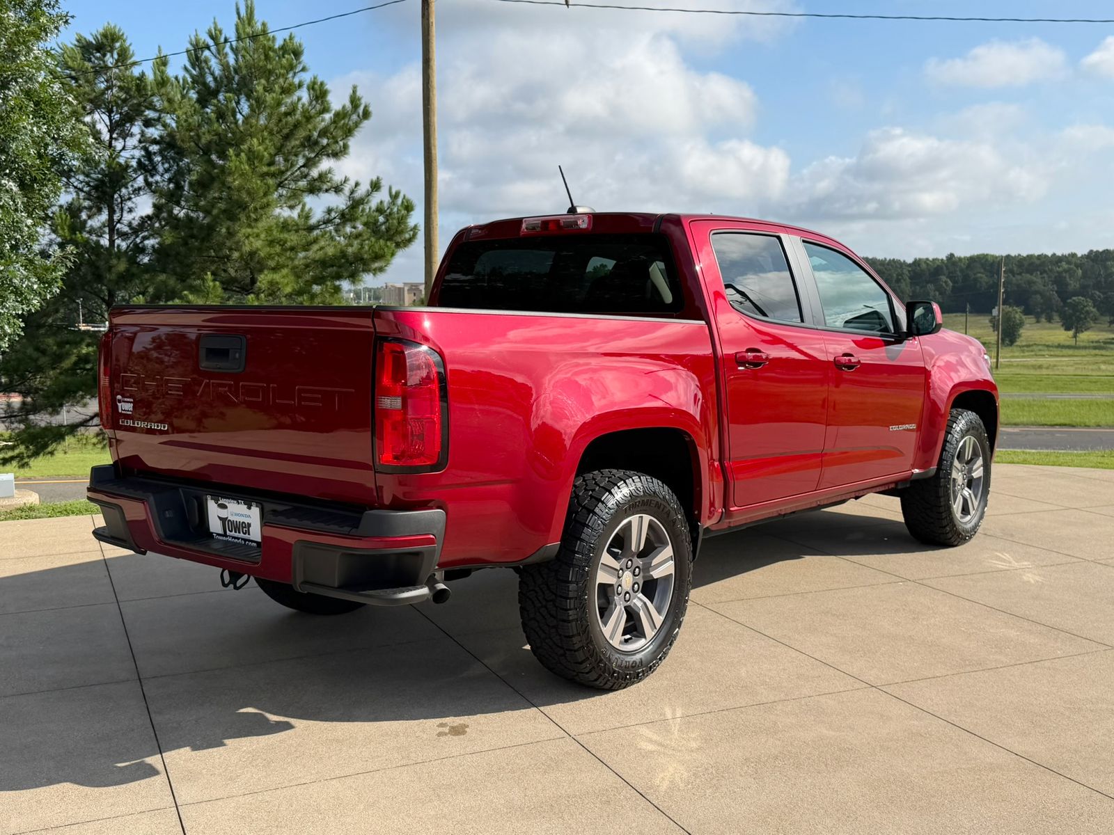 Used 2022 Cherry Red Tintcoat Chevrolet Work Truck image 6