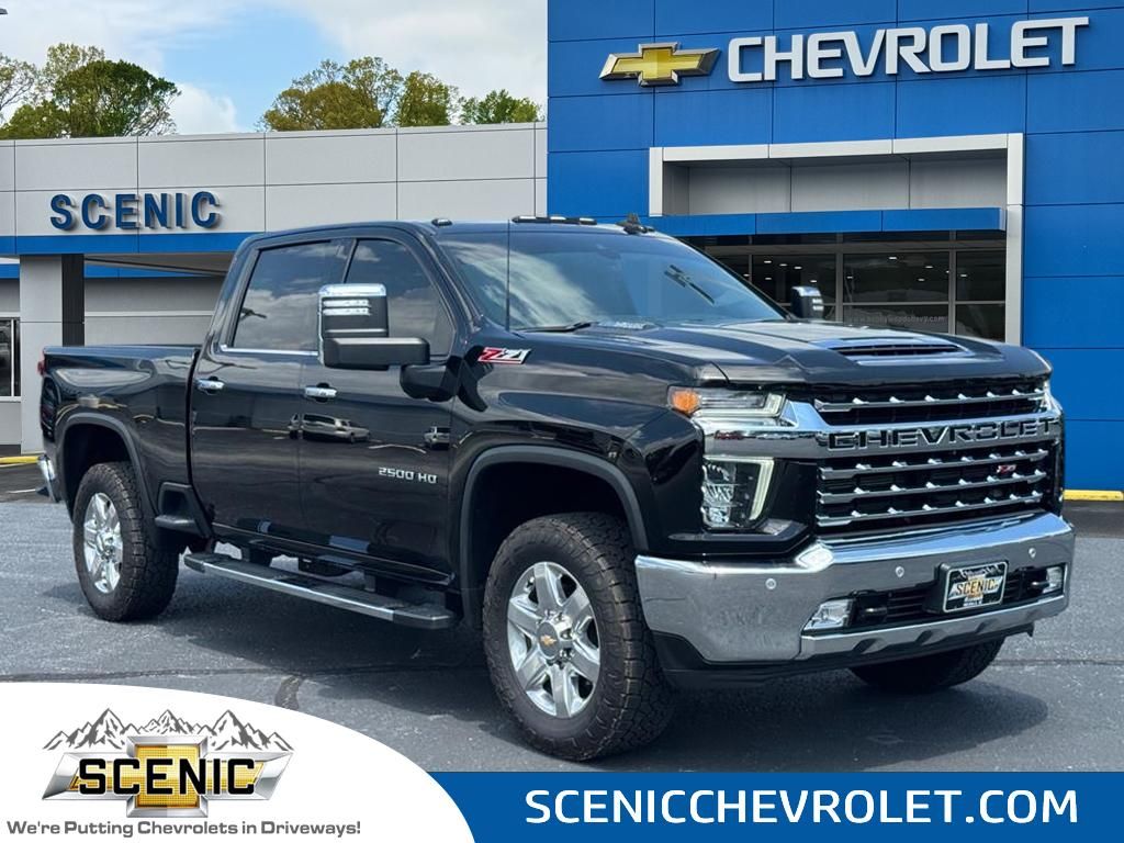 Black 2023 Chevrolet Silverado 2500HD LTZ Crew Cab 4WD Pickup Truck Four-Wheel Drive Automatic
