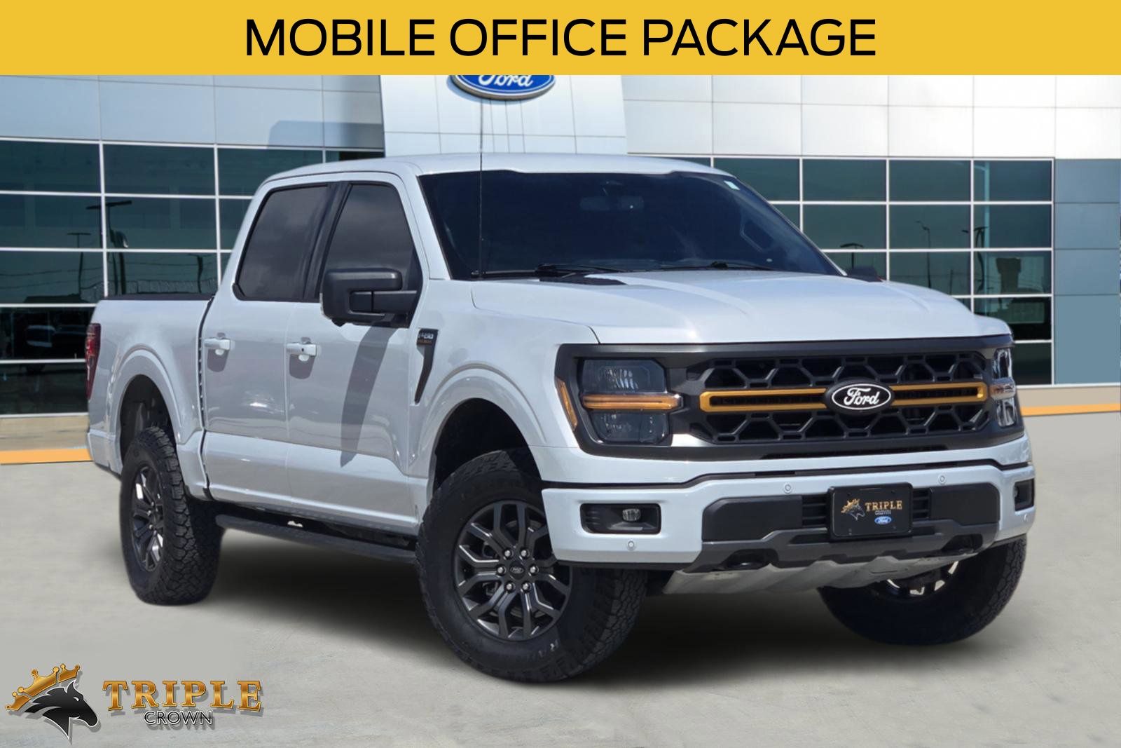 White Metallic 2025 Ford F-150 Tremor SuperCrew 4WD Pickup Truck Four-Wheel Drive Automatic