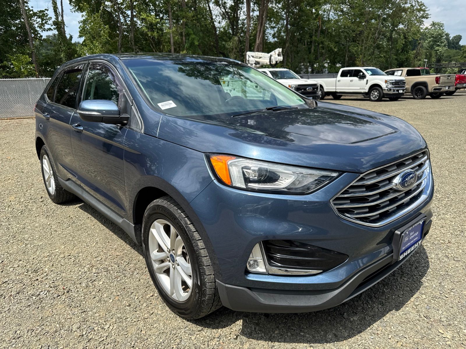 Blue Metallic 2019 Ford Edge SUV / Crossover All-Wheel Drive 8-Speed Automatic