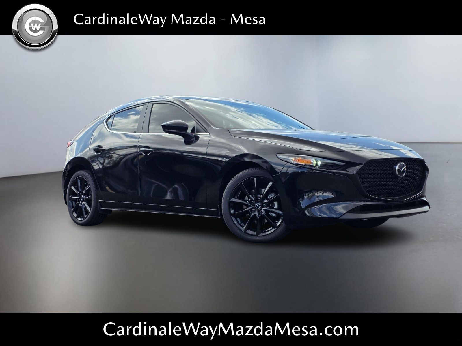 Jet Black 2026 Mazda MAZDA3 2.5 S Carbon Edition Hatchback AWD Hatchback All-Wheel Drive 6-Speed Automatic