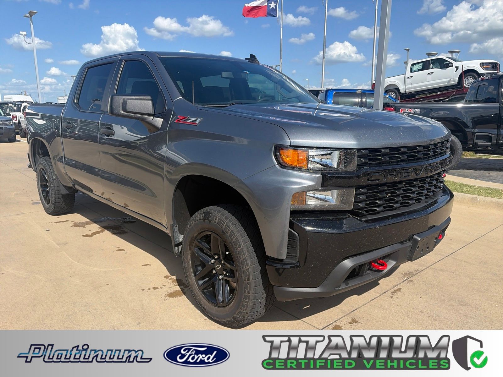 Gray (Satin Steel Metallic) 2021 Chevrolet Silverado 1500 Pickup Truck Four-Wheel Drive 6-Speed Automatic Overdrive
