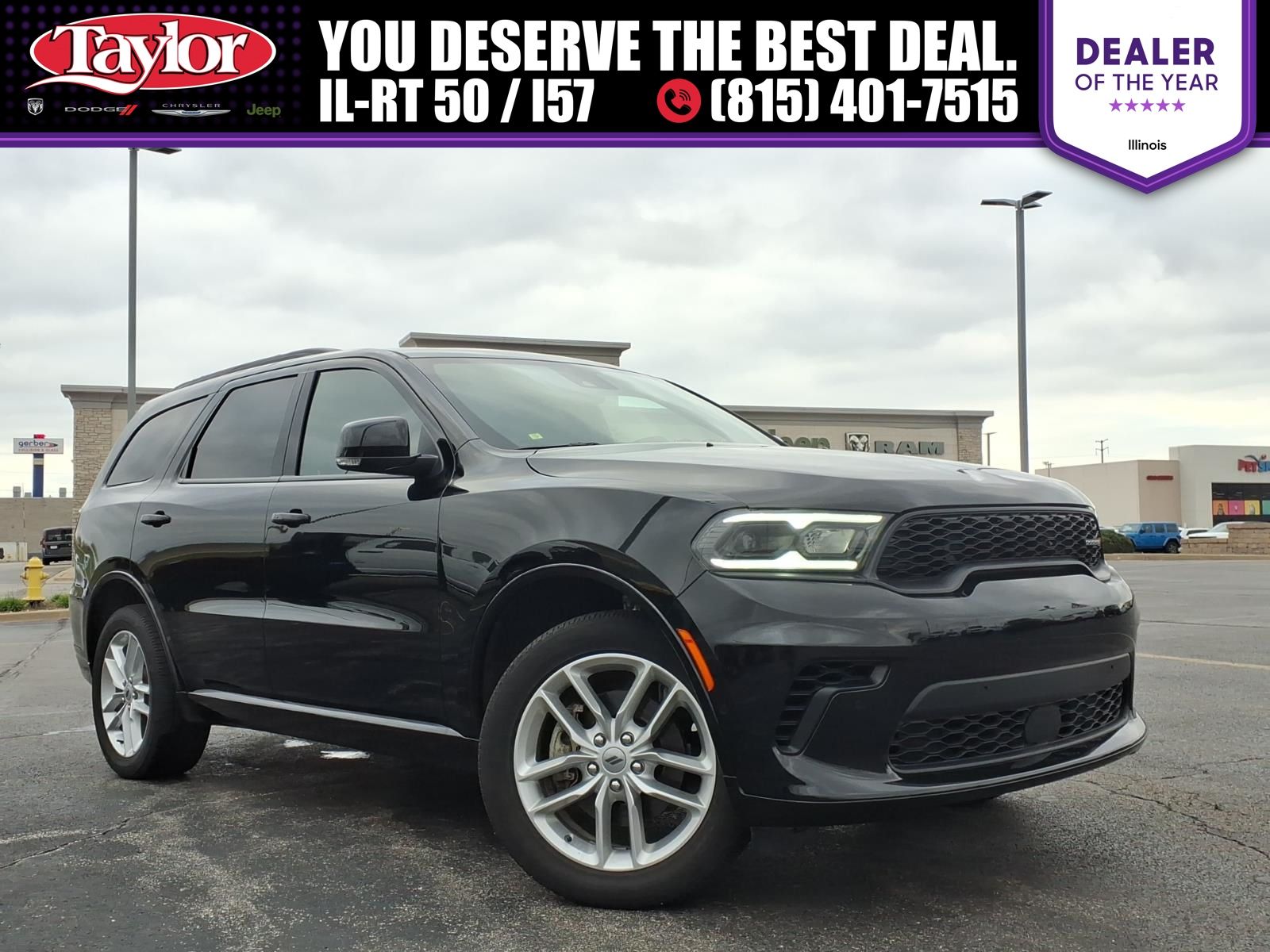 DB Black Crystal Clearcoat 2025 Dodge Durango GT Plus AWD SUV / Crossover All-Wheel Drive 8-Speed Automatic