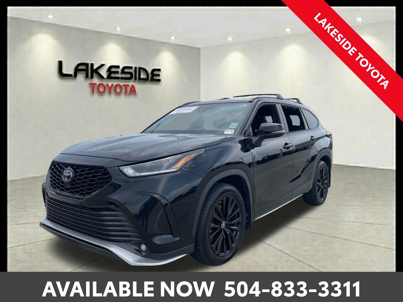 Midnight Black Metallic 2024 Toyota Highlander SUV / Crossover Front-Wheel Drive 8-Speed Automatic