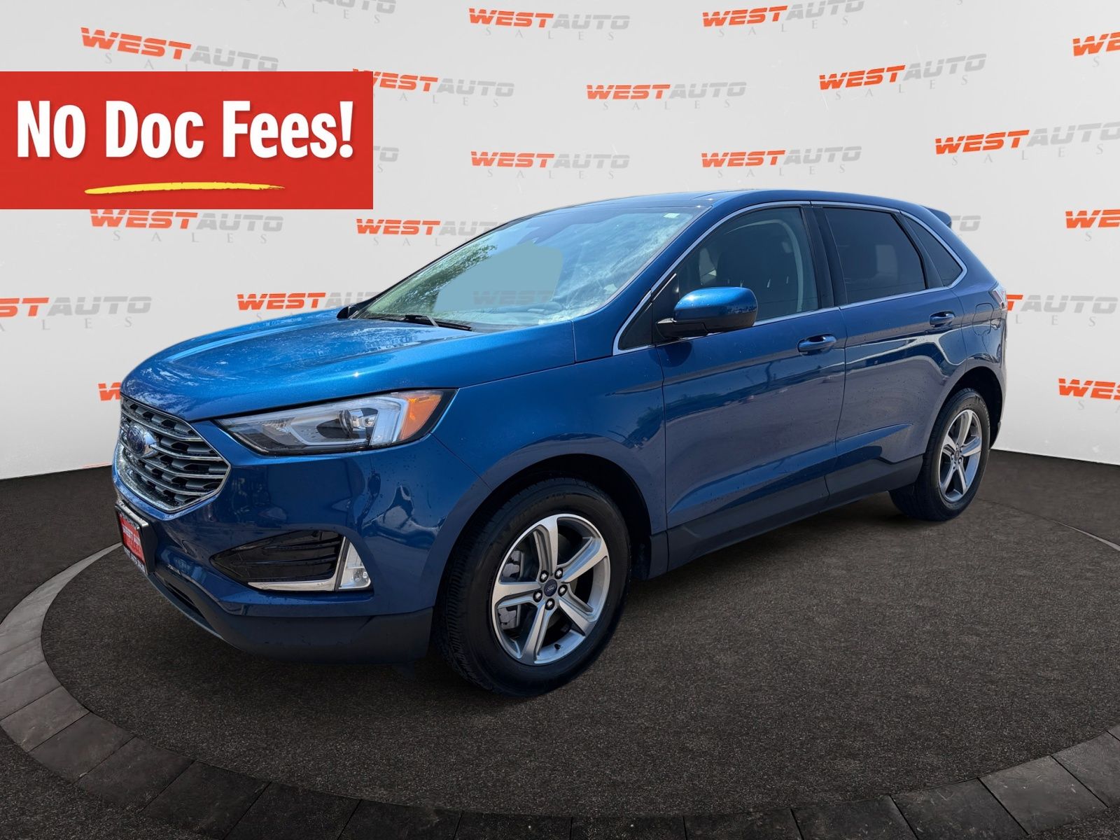 Blue Metallic 2022 Ford Edge SUV / Crossover All-Wheel Drive 8-Speed Automatic