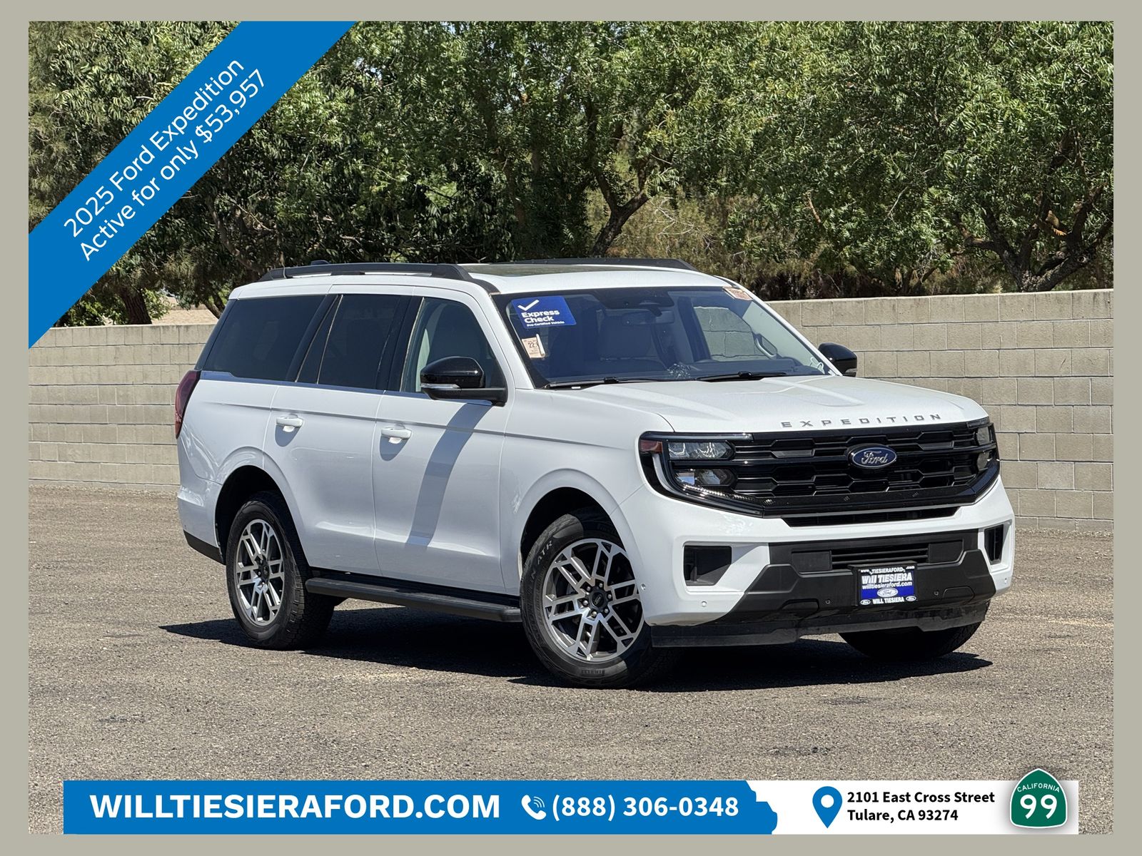 Oxford White 2025 Ford Expedition Active 4WD SUV / Crossover Four-Wheel Drive Automatic