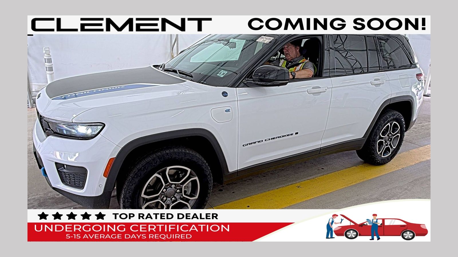 Bright White Clearcoat 2023 Jeep Grand Cherokee 4xe SUV / Crossover Four-Wheel Drive 8-Speed Automatic
