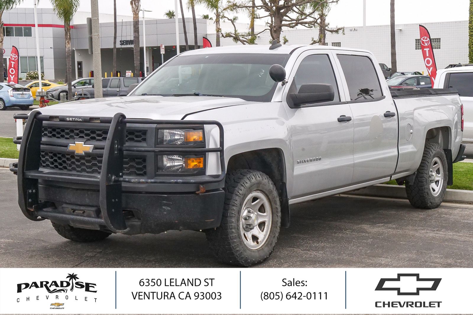 Silver Ice Metallic 2015 Chevrolet Silverado 1500 Pickup Truck Four-Wheel Drive Automatic
