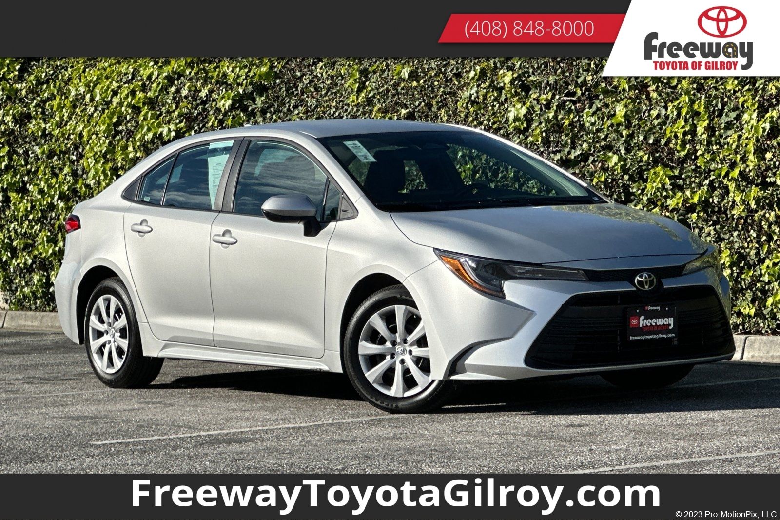 Classic Silver Metallic 2025 Toyota Corolla LE FWD Sedan Front-Wheel Drive Continuously Variable Transmission