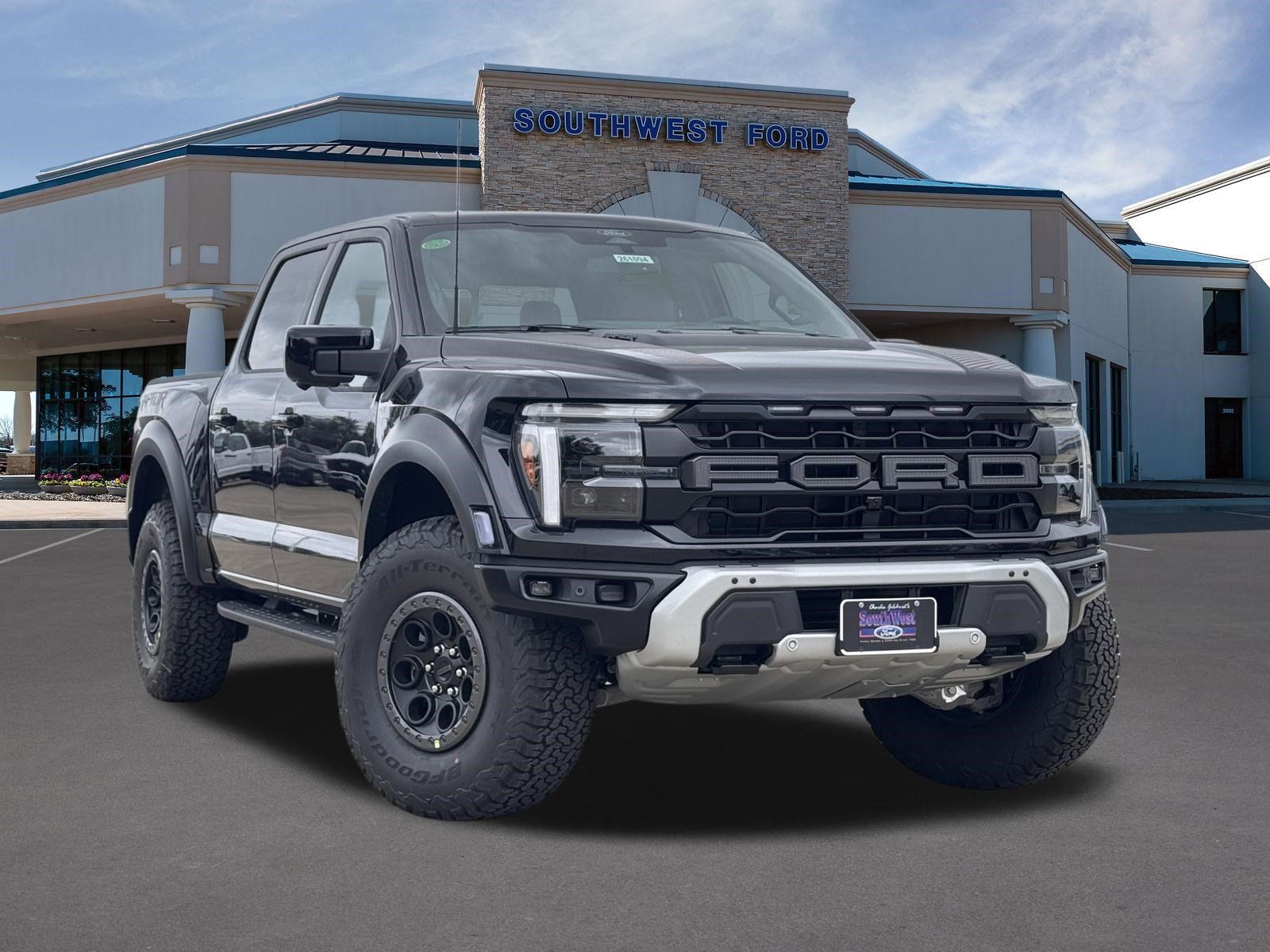 Agate Black Metallic 2026 Ford F-150 Raptor SuperCrew 4WD Pickup Truck Four-Wheel Drive Automatic