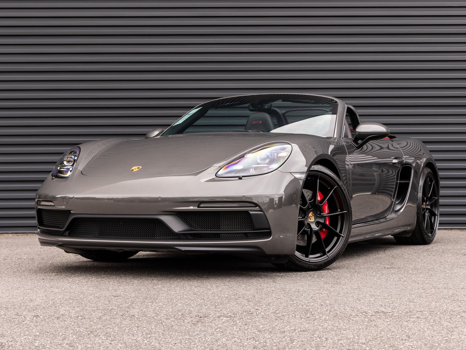 Gray (Agate Grey Metallic) 2024 Porsche 718 Boxster Convertible Rear-Wheel Drive 7-Speed Automatic