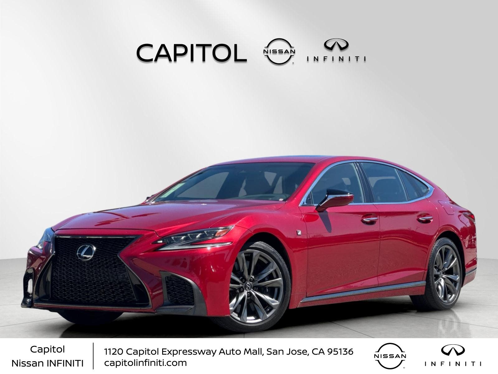 Matador Red Mica 2020 Lexus LS Sedan Rear-Wheel Drive Automatic