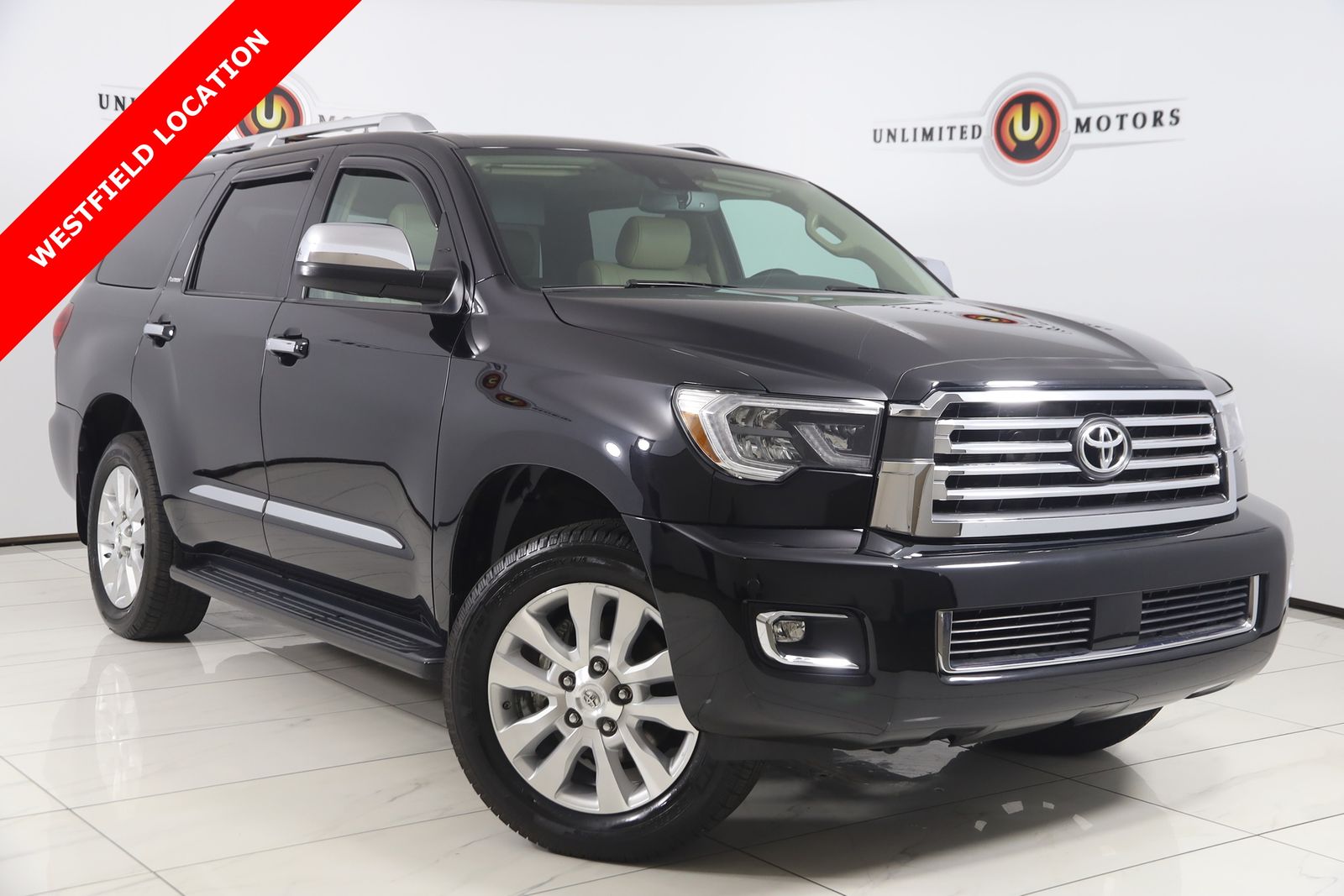 Midnight Black Metallic 2020 Toyota Sequoia Platinum 4WD SUV / Crossover Four-Wheel Drive 6-Speed Automatic