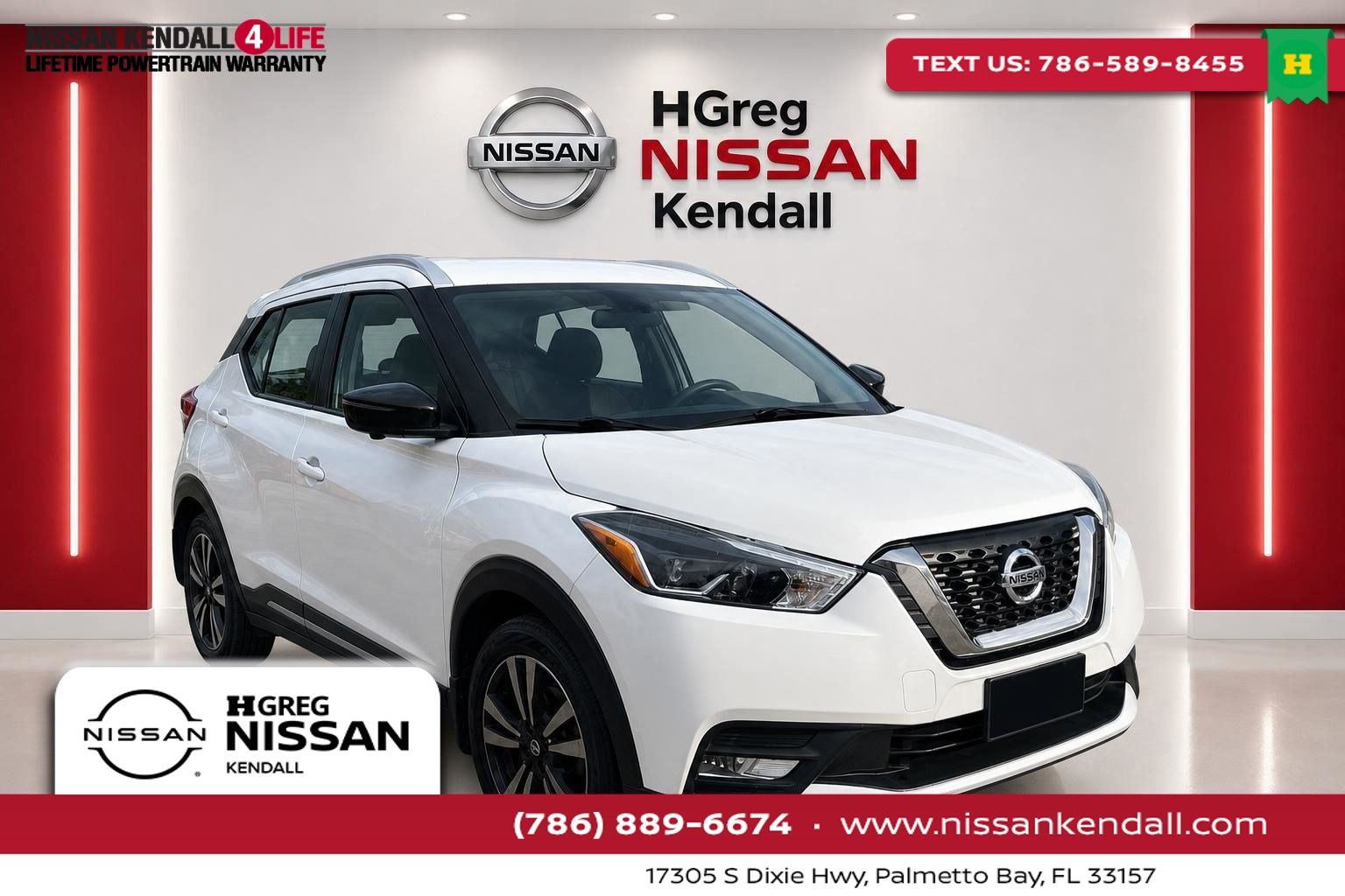 Aspen White 2018 Nissan Kicks SUV / Crossover Front-Wheel Drive Continuously Variable Transmission