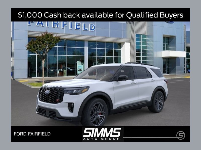 White Metallic 2026 Ford Explorer ST AWD SUV / Crossover All-Wheel Drive Automatic