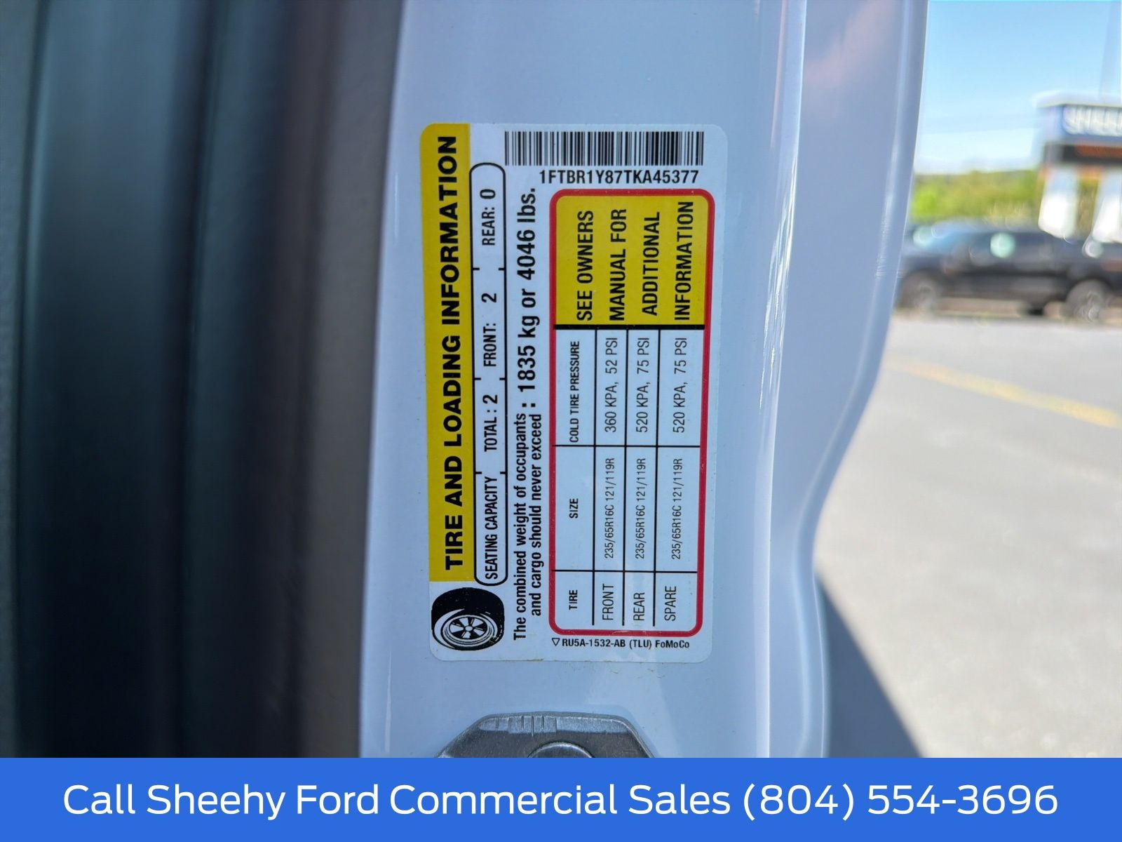 New 2026 Oxford White Ford Low Roof Cargo Van image 20