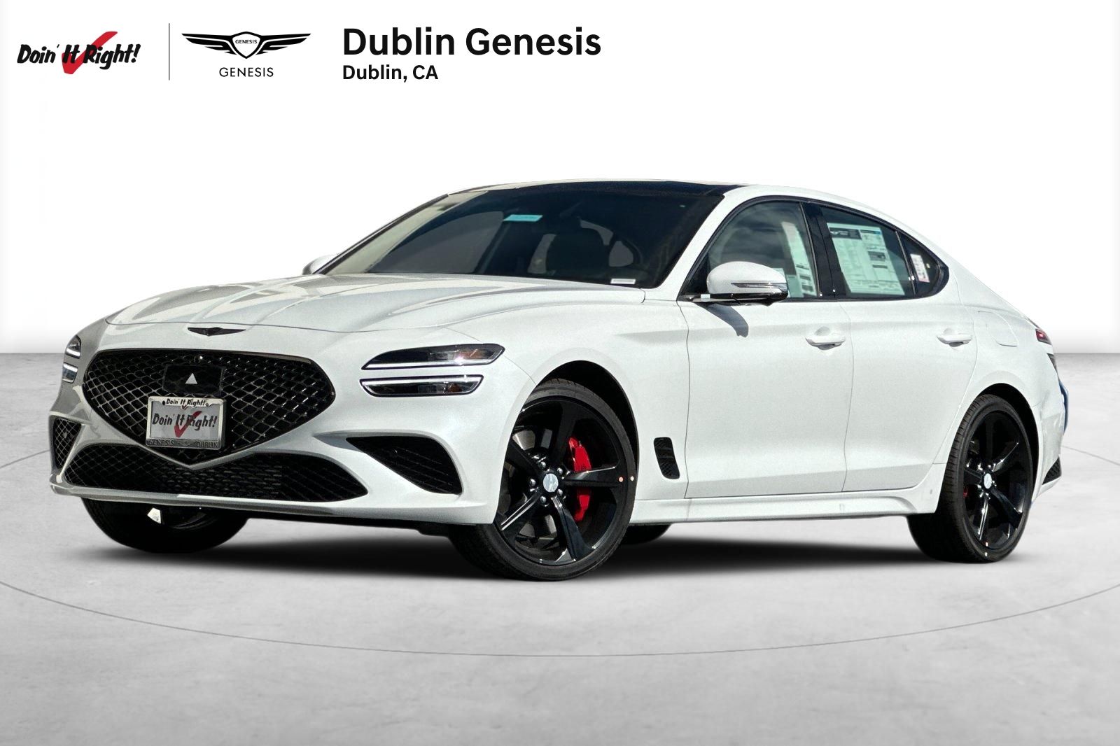 Alta White 2026 Genesis G70 Sedan All-Wheel Drive 8-Speed Automatic