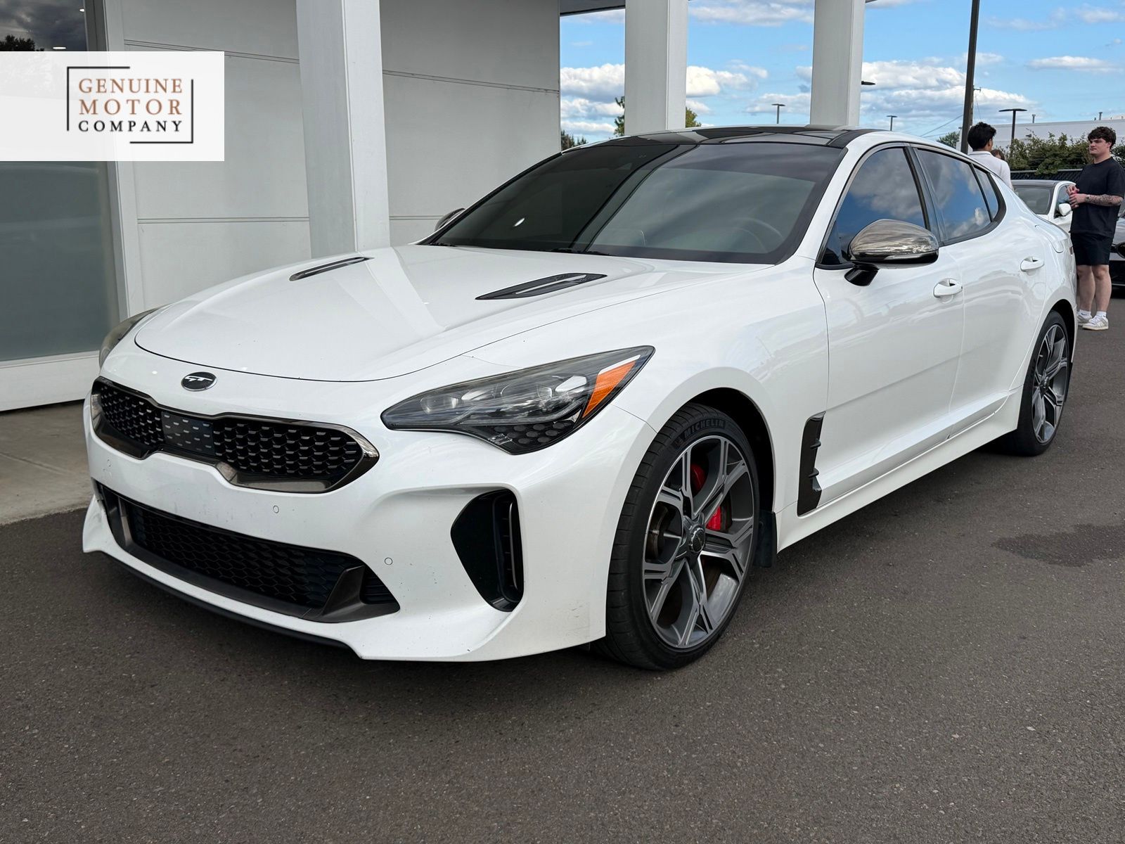 Snow White Pearl 2020 Kia Stinger Sedan Rear-Wheel Drive 8-Speed Automatic