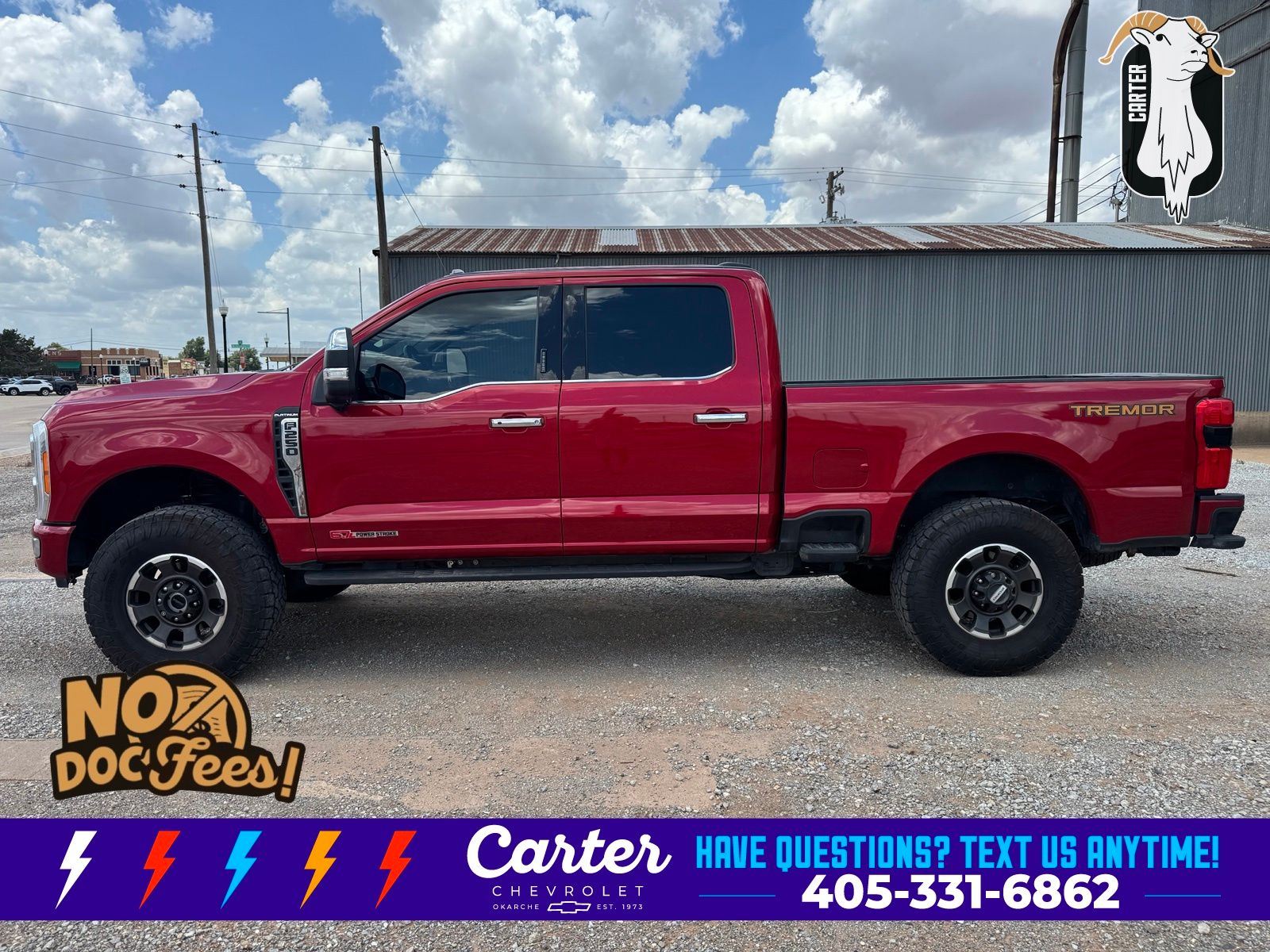 Red Metallic 2023 Ford F-250 Super Duty Pickup Truck Four-Wheel Drive Automatic