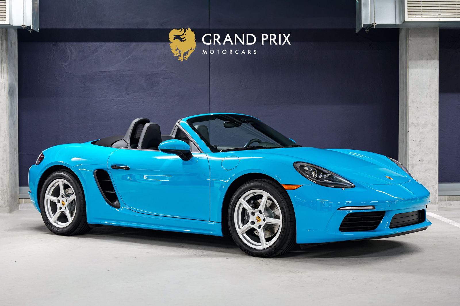 Miami Blue 2021 Porsche 718 Boxster Convertible Rear-Wheel Drive 7-Speed Automatic