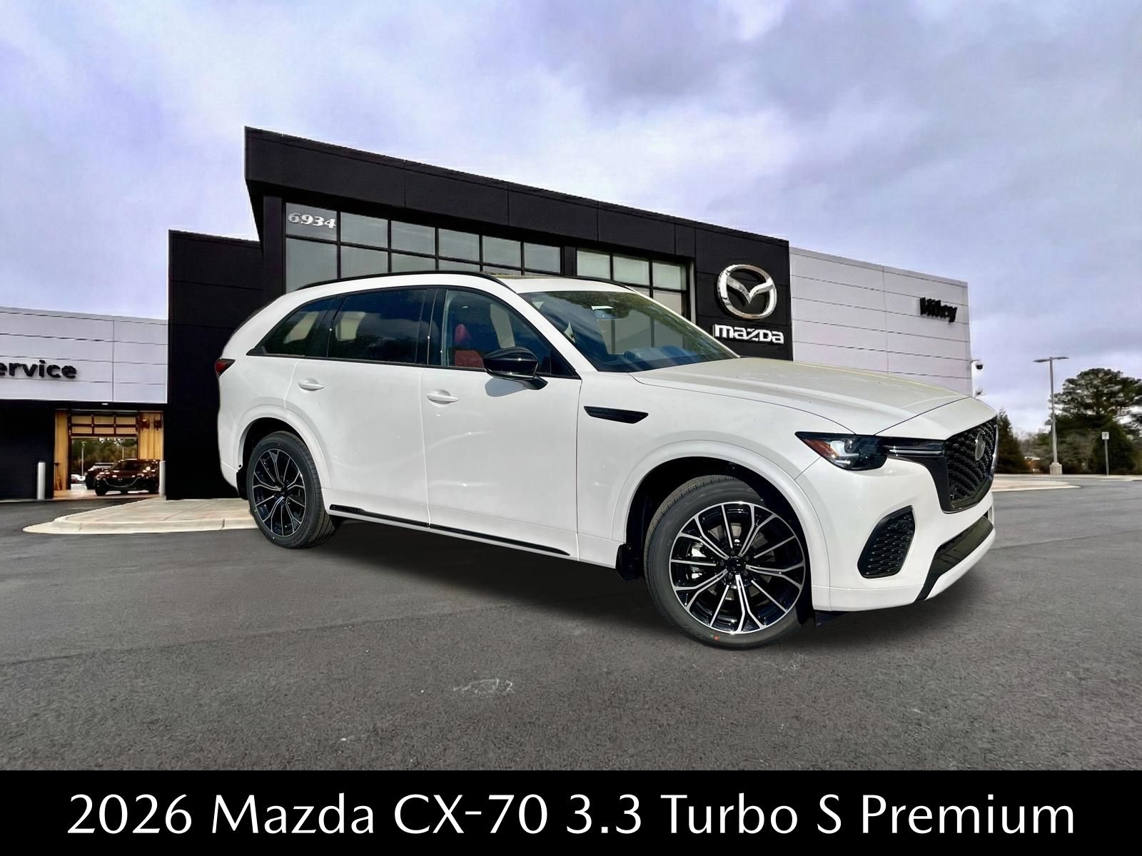 Rhodium White Premium 2026 Mazda CX-70 3.3 Turbo S Premium AWD SUV / Crossover All-Wheel Drive 8-Speed Automatic