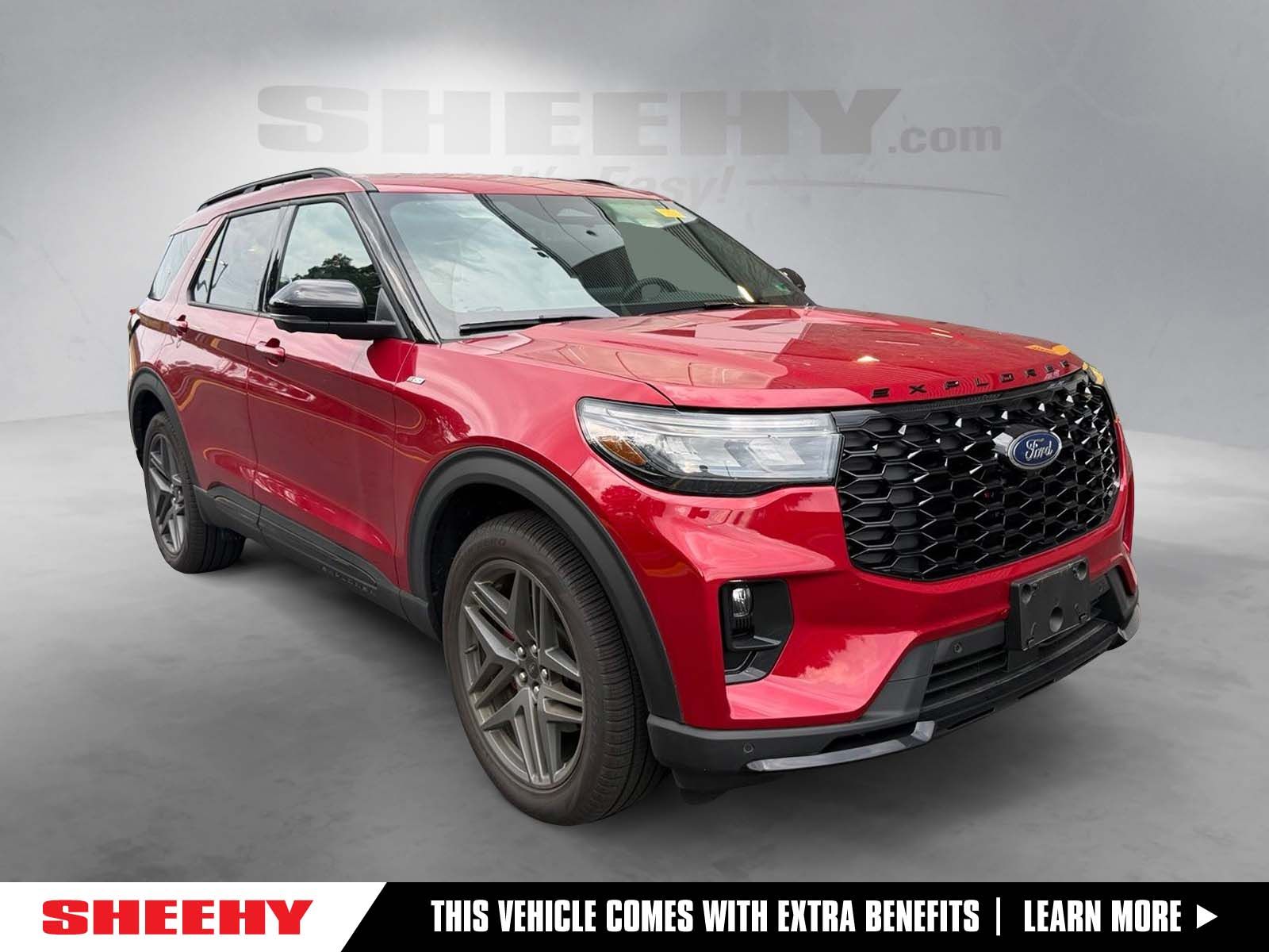 Rapid Red Metallic Tinted Clearcoat 2025 Ford Explorer SUV / Crossover All-Wheel Drive Automatic