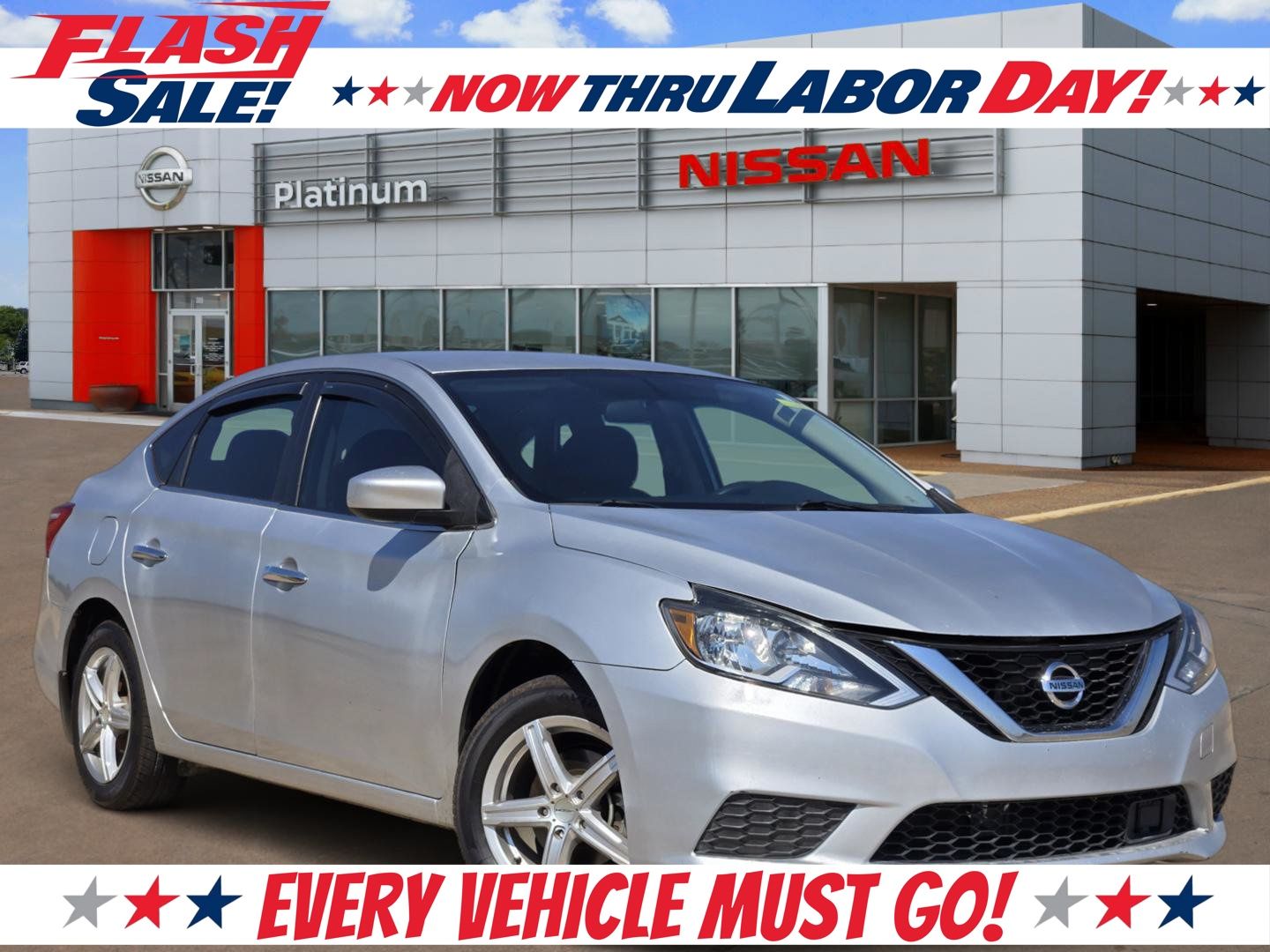 Brilliant Silver Metallic 2019 Nissan Sentra Sedan Front-Wheel Drive Continuously Variable Transmission