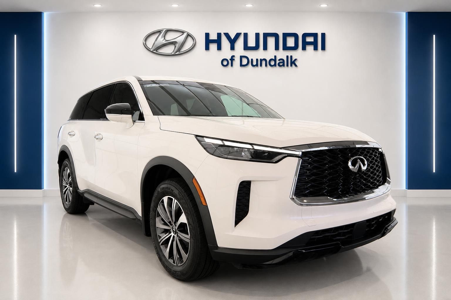 Glacier White 2024 INFINITI QX60 SUV / Crossover Front-Wheel Drive 9-Speed Automatic