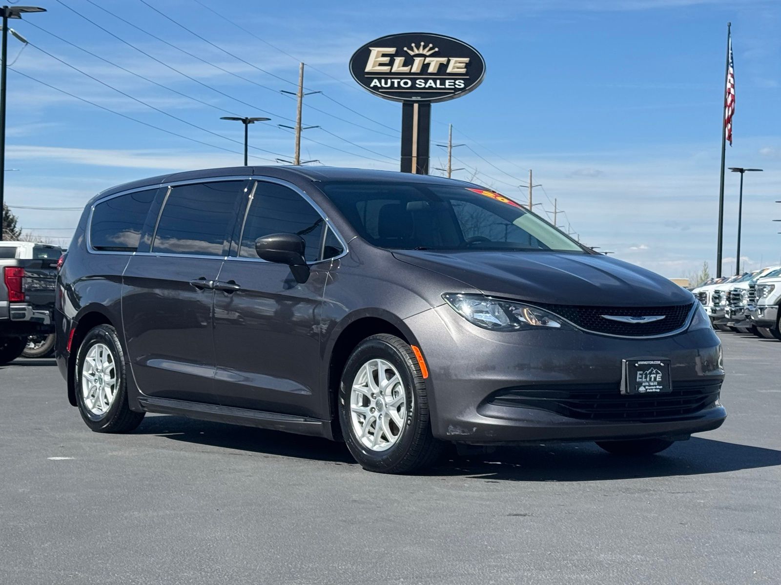 Gray (Granite Crystal Metallic Clearcoat) 2020 Chrysler Voyager LX FWD Minivan Front-Wheel Drive 9-Speed Automatic