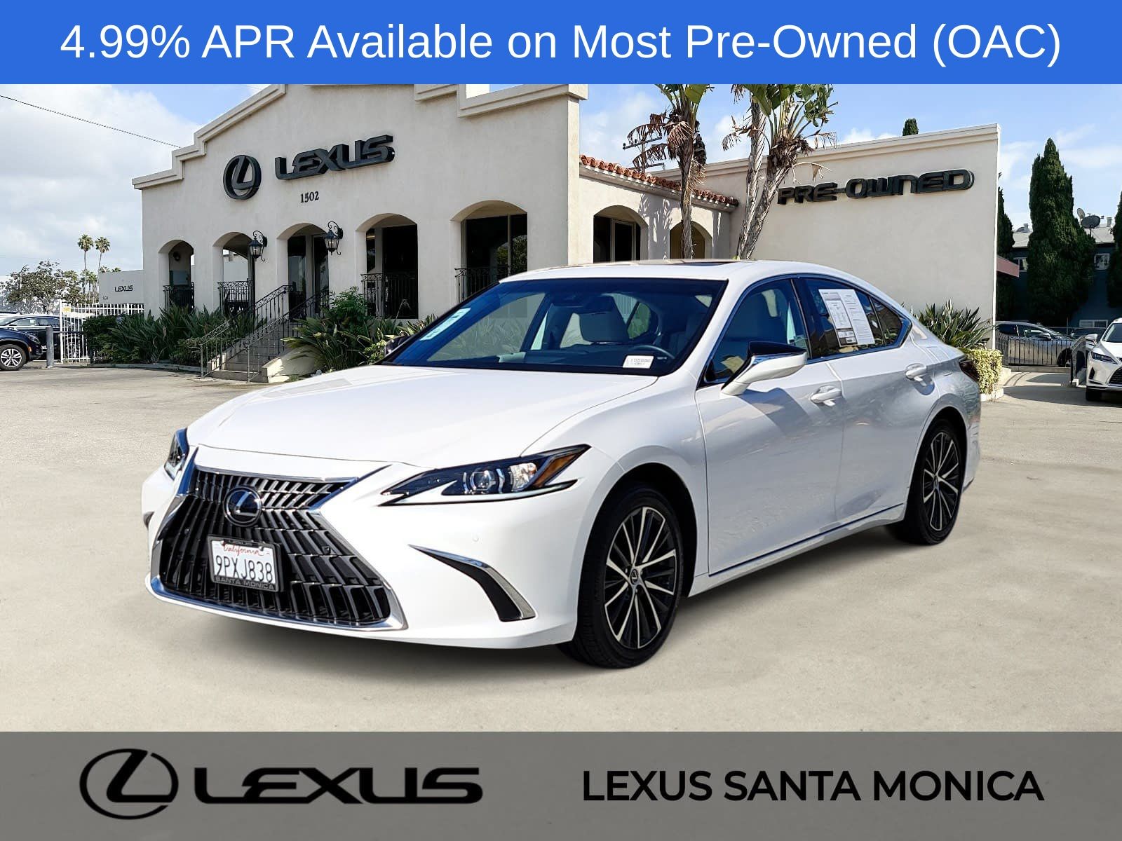 White Pearl 2025 Lexus ES Sedan Front-Wheel Drive 8-Speed Automatic