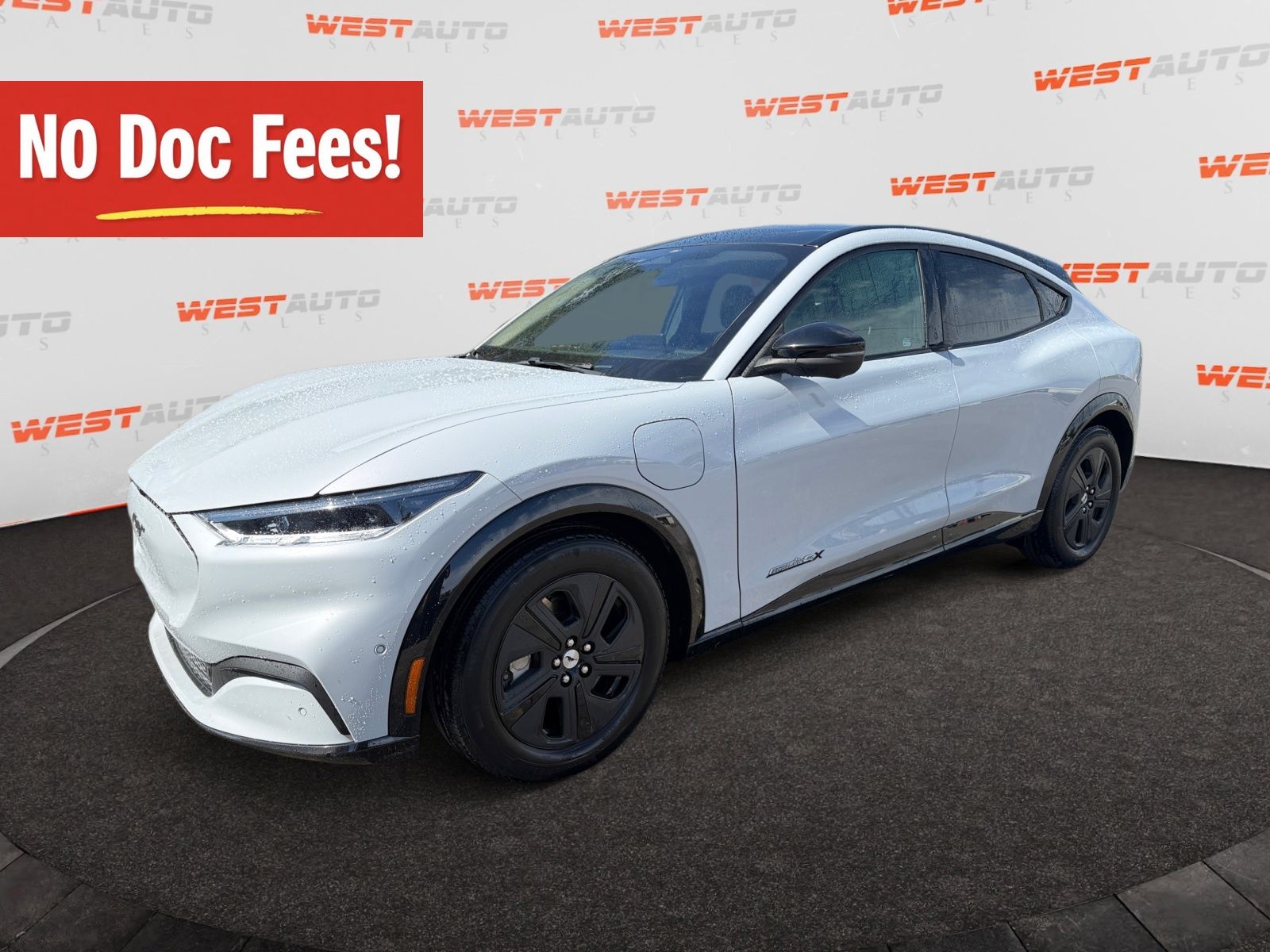 White Metallic 2023 Ford Mustang Mach-E SUV / Crossover All-Wheel Drive Automatic