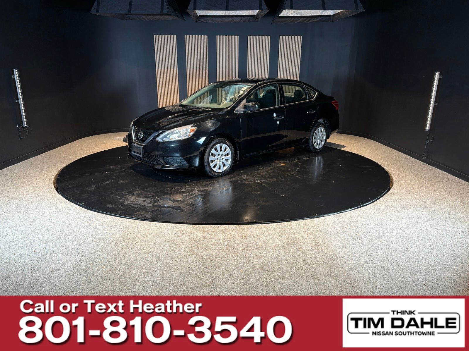 Super Black 2017 Nissan Sentra Sedan Front-Wheel Drive Automatic