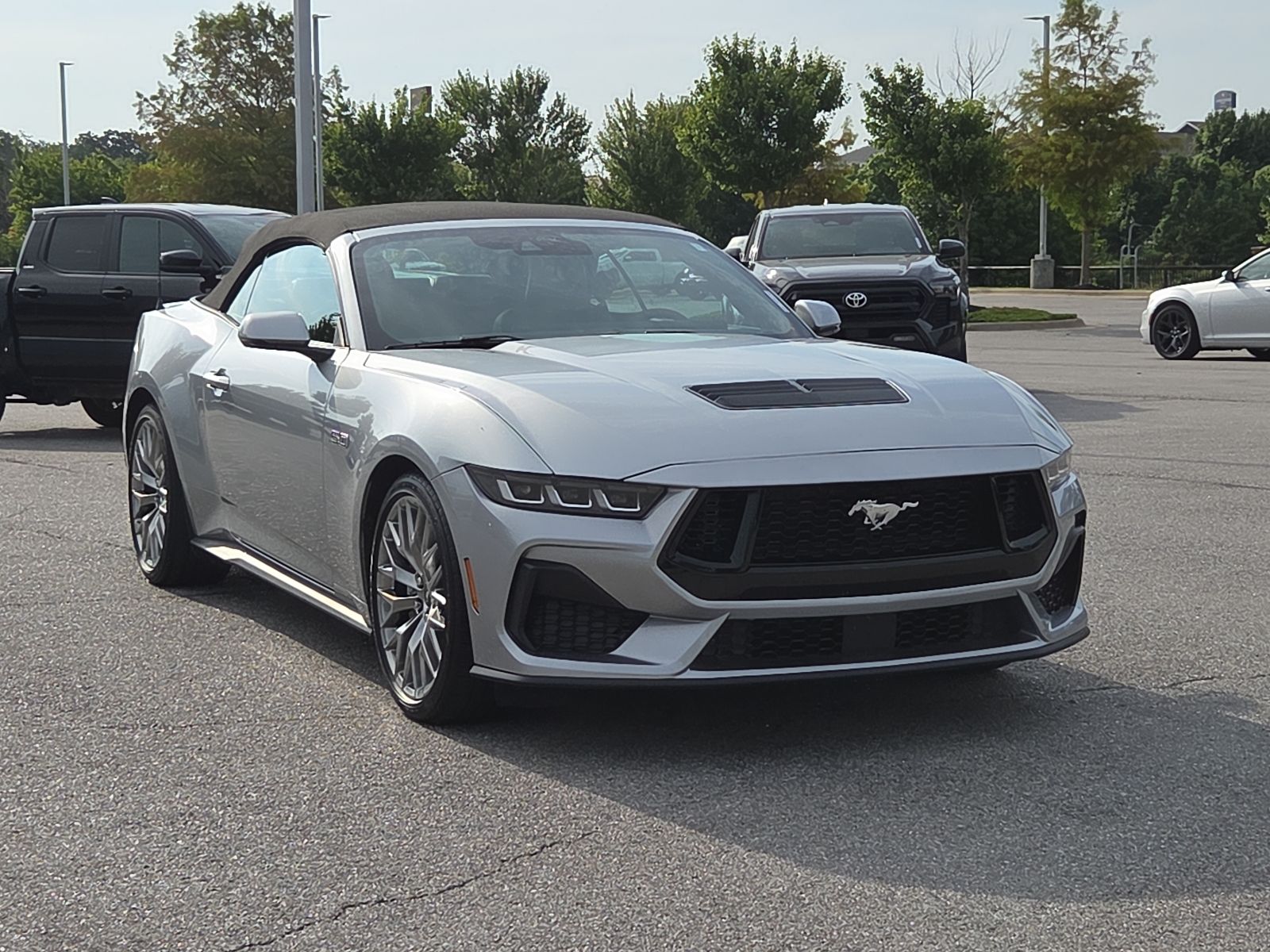 Silver Metallic 2024 Ford Mustang Convertible Rear-Wheel Drive Automatic