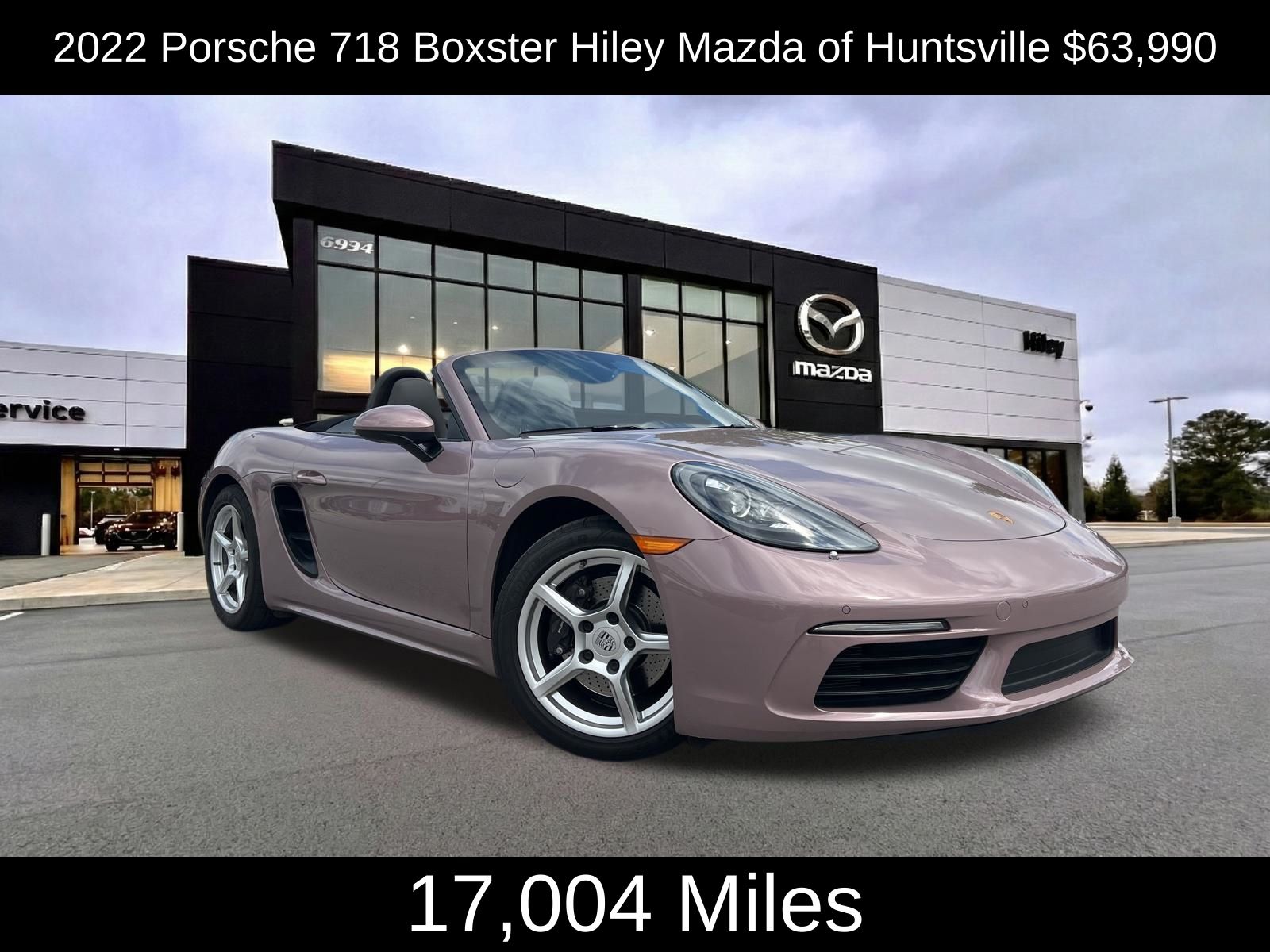 Frozen Berry Metallic 2022 Porsche 718 Boxster RWD Convertible Rear-Wheel Drive 7-Speed Automatic