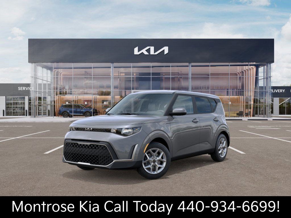 Steel Gray 2025 Kia Soul LX FWD SUV / Crossover Front-Wheel Drive Continuously Variable Transmission