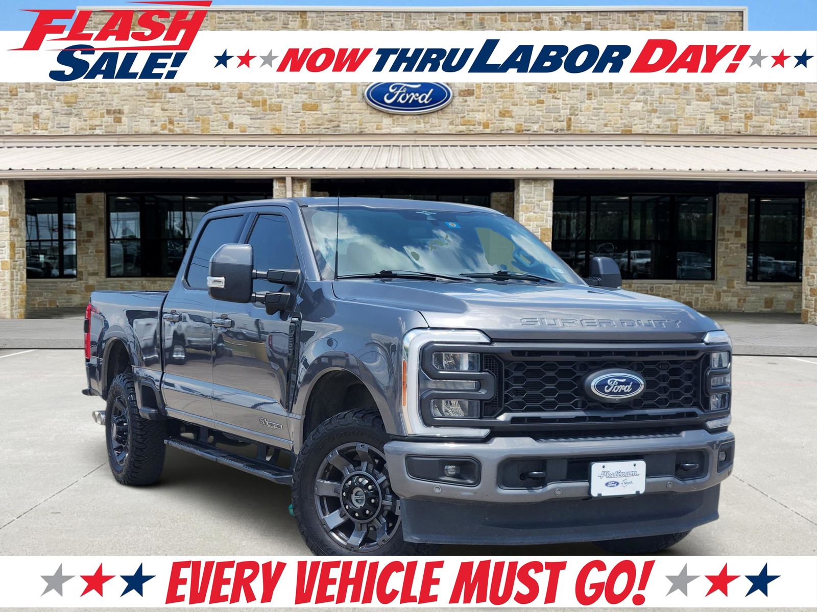 Gray Metallic 2023 Ford F-250 Super Duty Pickup Truck Four-Wheel Drive Automatic