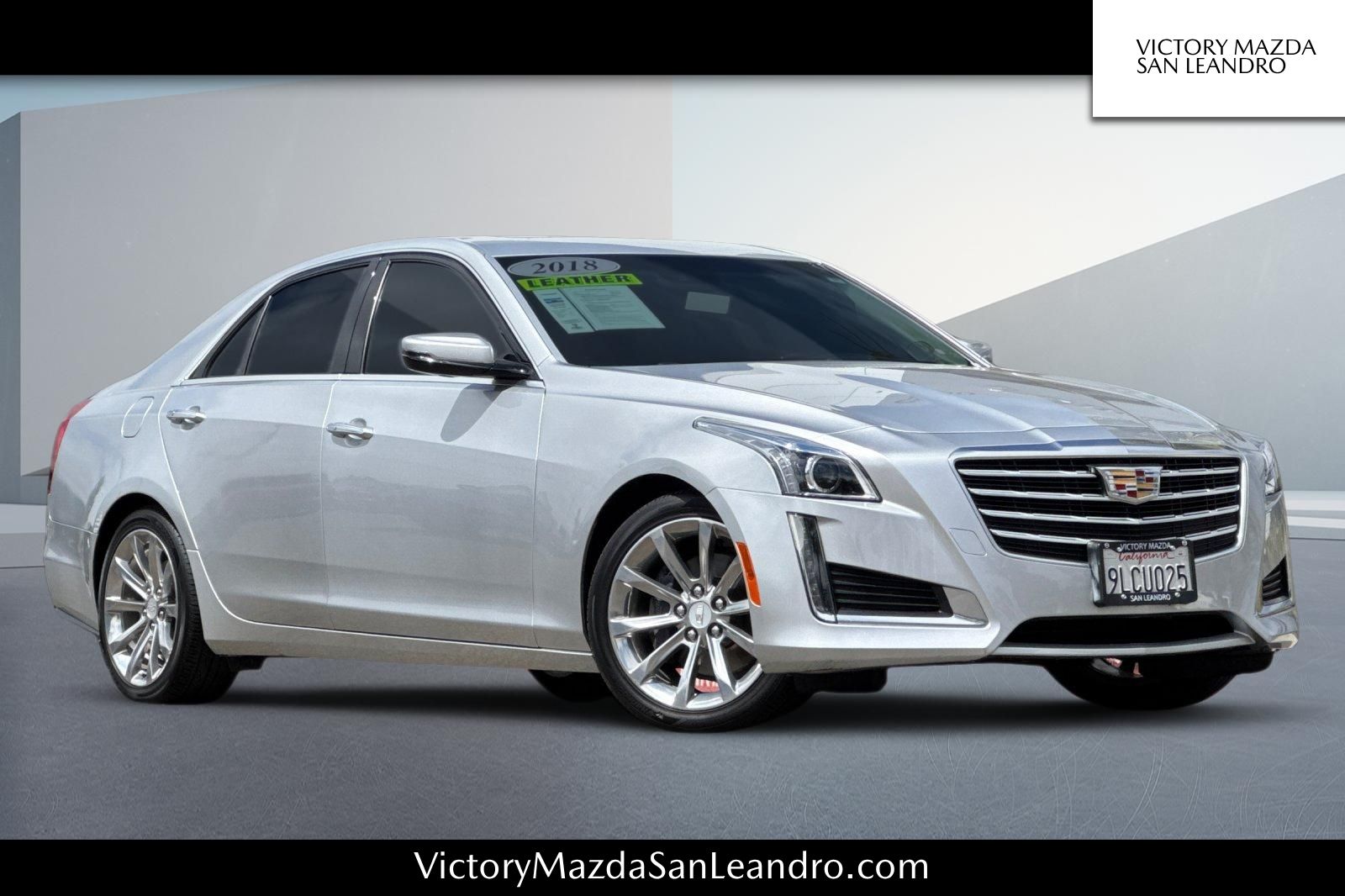 Radiant Silver Metallic 2018 Cadillac CTS Sedan Rear-Wheel Drive 8-Speed Automatic