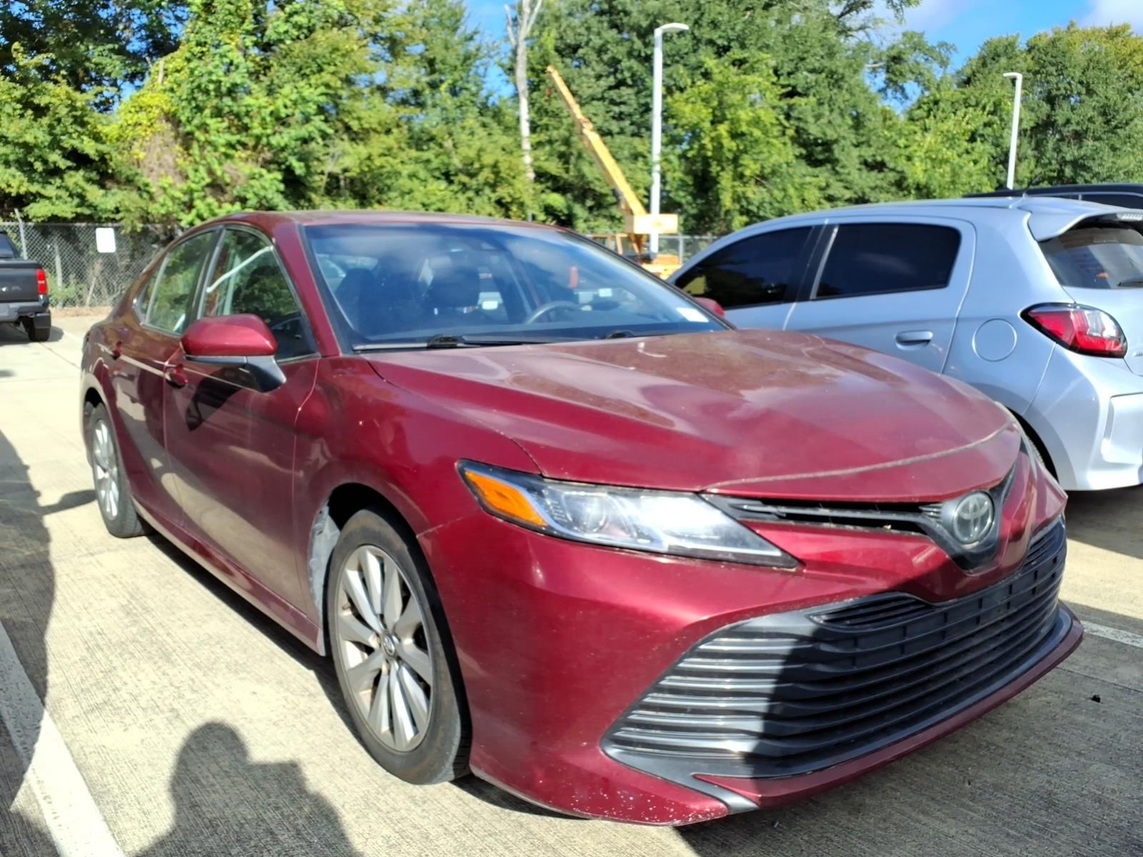 2019 Toyota Camry LE Red at Cook Ford