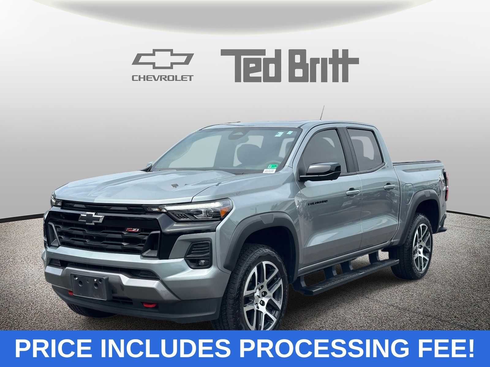 Sterling Gray Metallic 2024 Chevrolet Colorado Z71 Crew Cab 4WD Pickup Truck Four-Wheel Drive 8-Speed Automatic