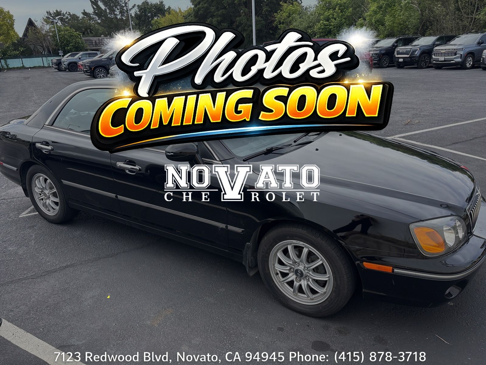 Black 2002 Hyundai XG350 4 Dr L Sedan Sedan Front-Wheel Drive 5-Speed Automatic