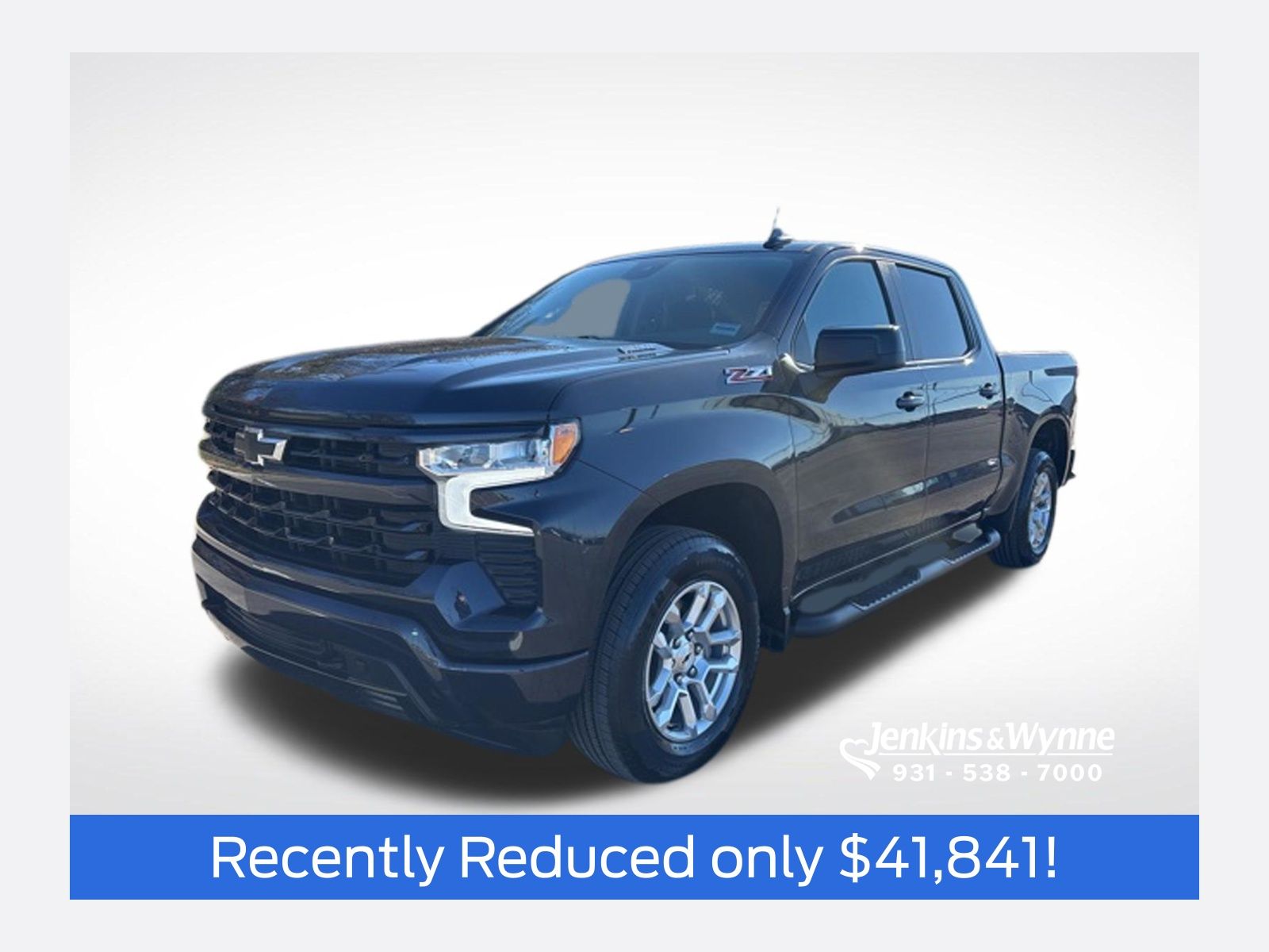 Dark Ash Metallic 2024 Chevrolet Silverado 1500 RST Crew Cab 4WD Pickup Truck Four-Wheel Drive Automatic