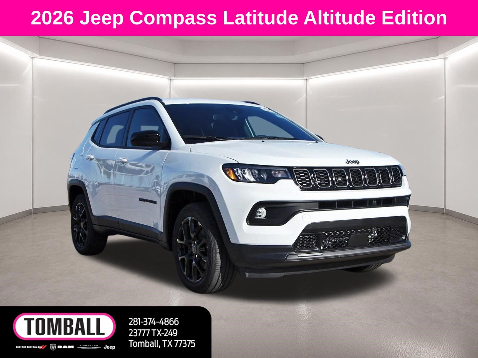 Bright White Clearcoat 2026 Jeep Compass SUV / Crossover Four-Wheel Drive 8-Speed Automatic