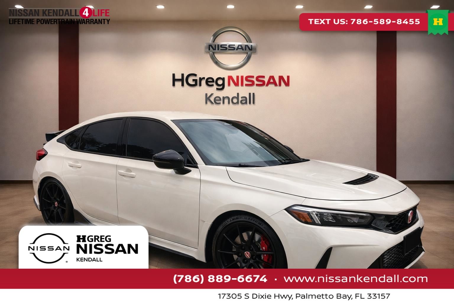 White 2025 Honda Civic Type R FWD Hatchback Front-Wheel Drive 6-Speed Manual