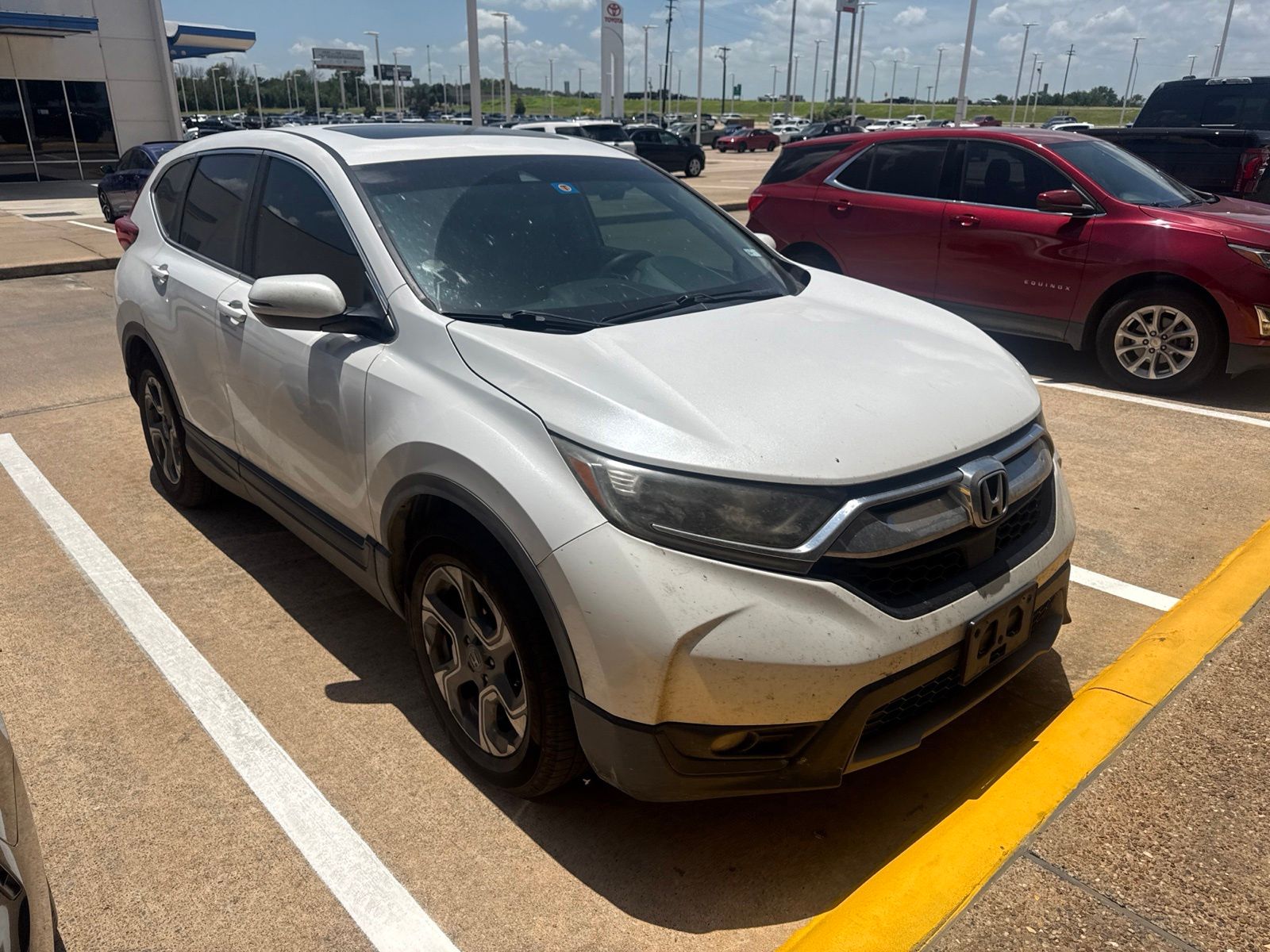 Platinum White Pearl 2019 Honda CR-V SUV / Crossover Front-Wheel Drive Continuously Variable Transmission